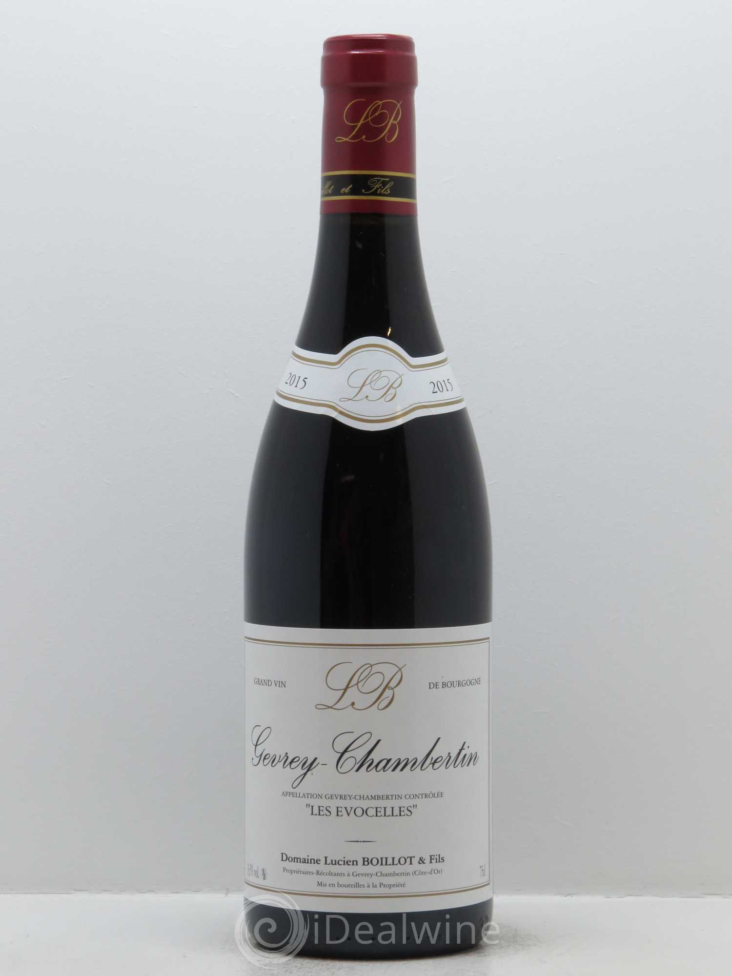 Gevrey-Chambertin Les Evocelles Lucien Boillot & Fils (Domaine) 2015 - Lot de 1 bouteille - 0