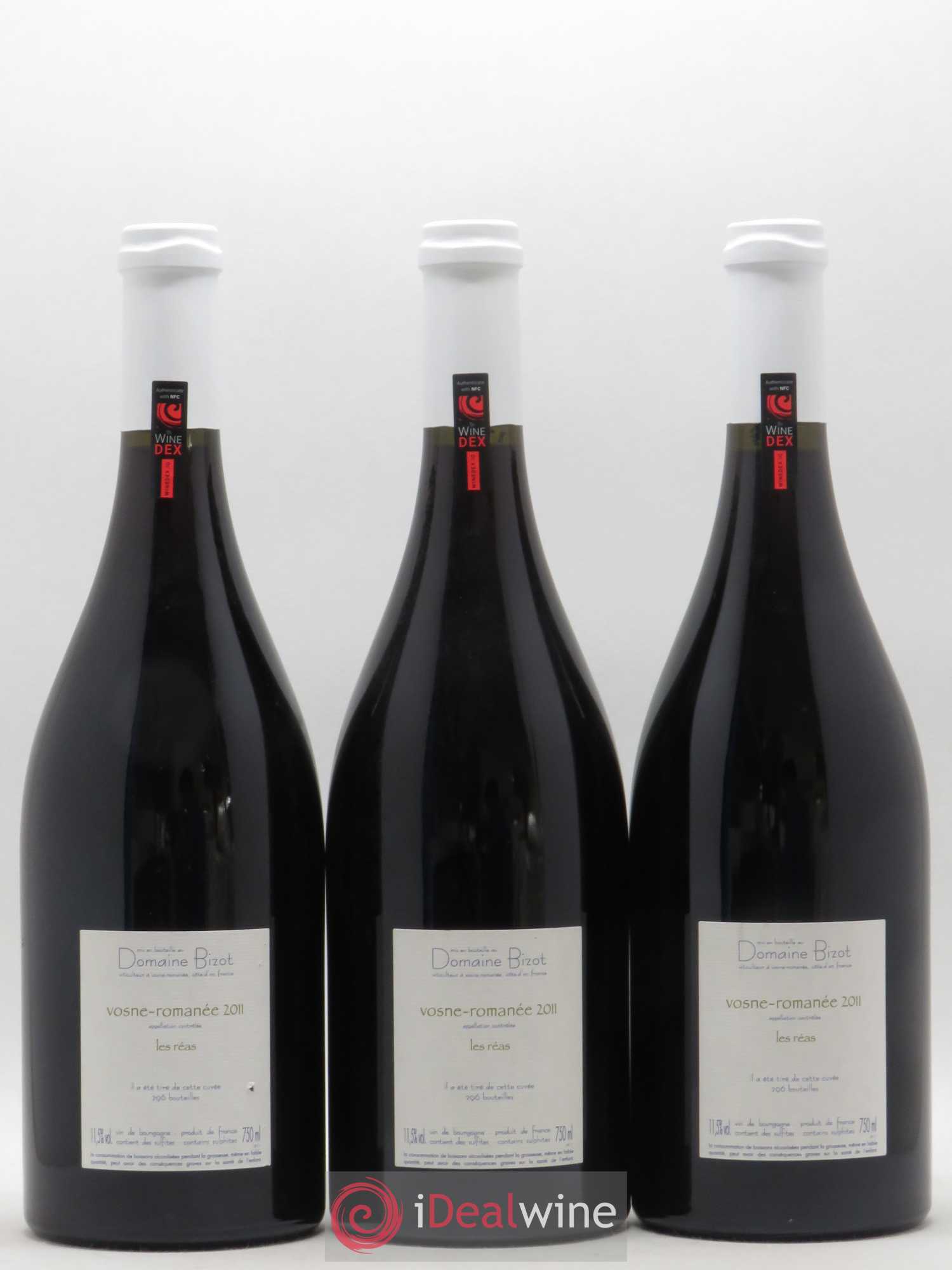 Vosne-Romanée Les Réas Bizot (Domaine) 2011 - Lot de 3 bouteilles - 1