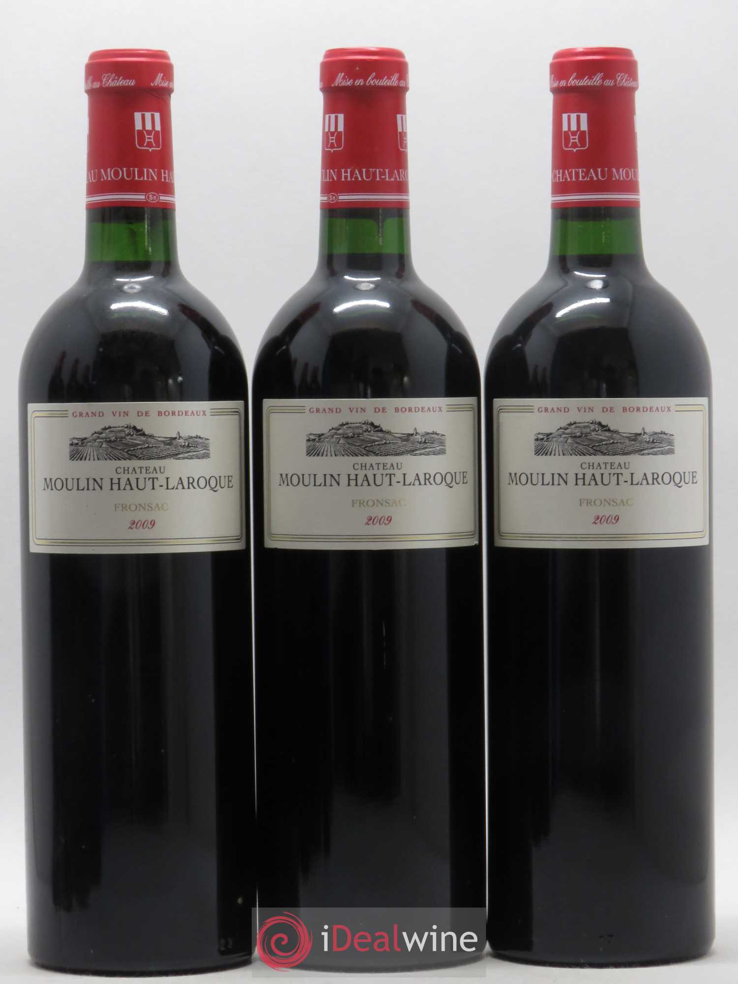Fronsac Château Moulin Haut Laroque 2009 - Posten von 6 Flaschen - 1
