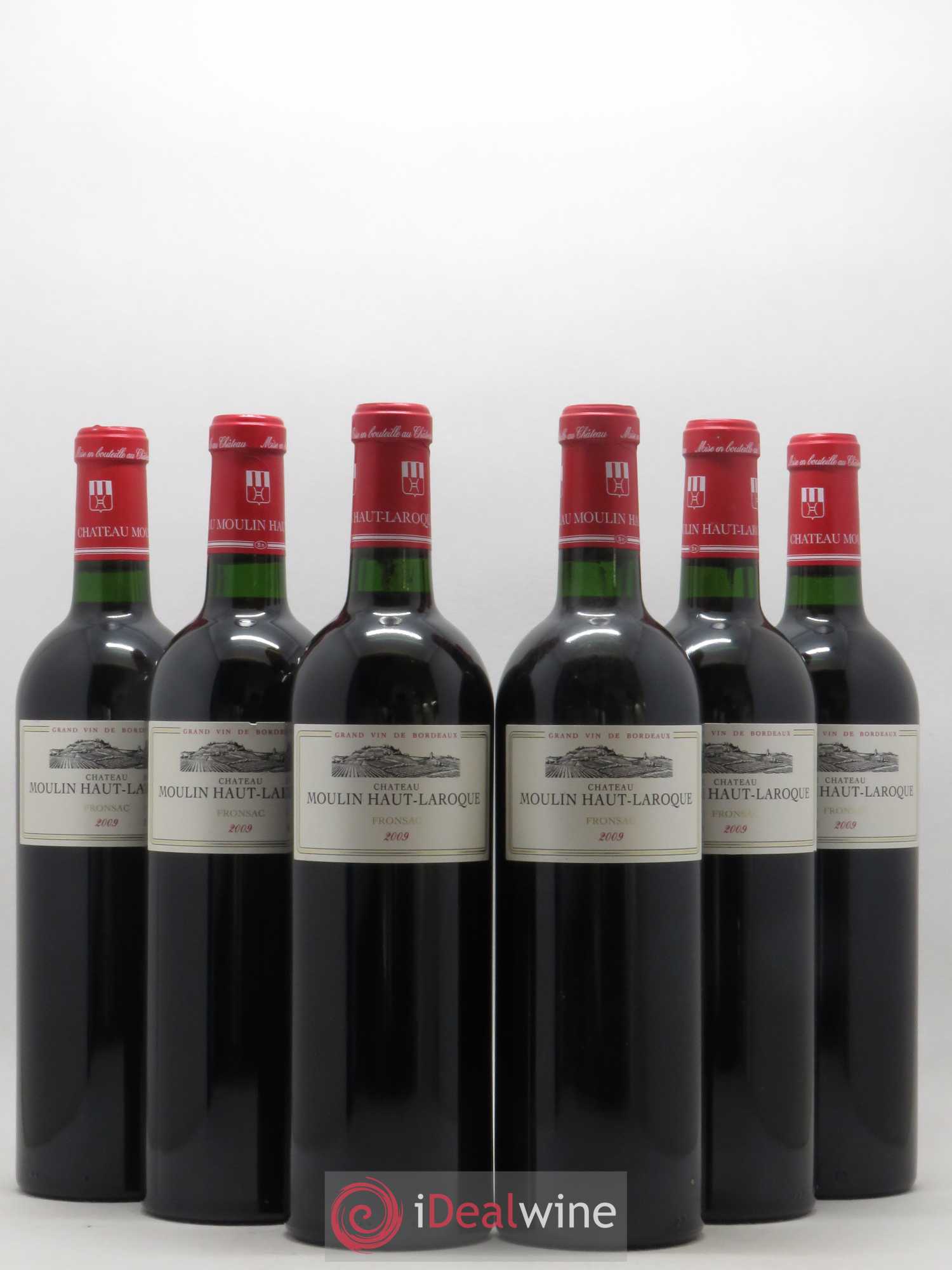 Fronsac Château Moulin Haut Laroque 2009 - Posten von 6 Flaschen - 0