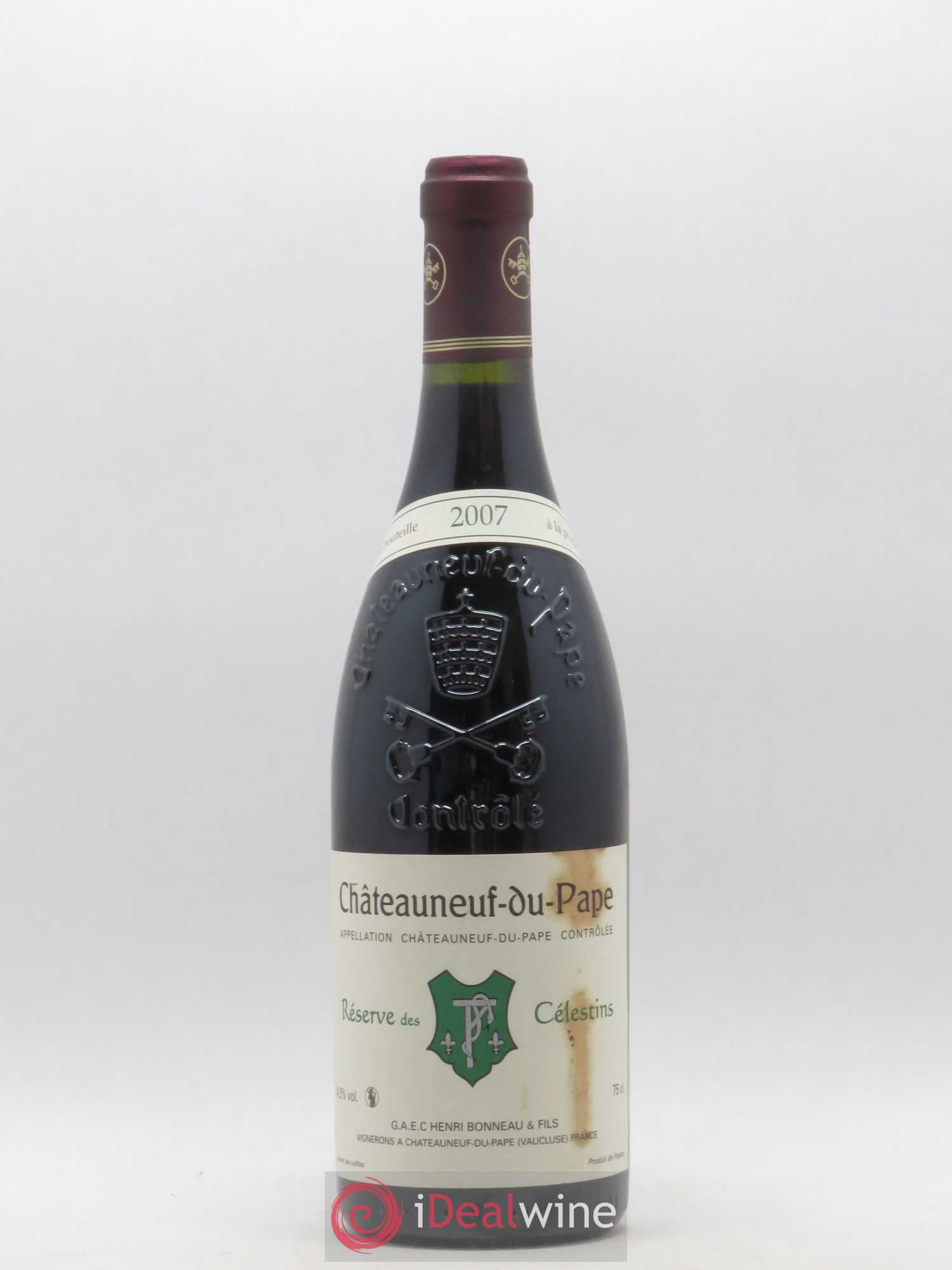 Châteauneuf-du-Pape Réserve des Célestins Henri Bonneau & Fils 2007 - Lot de 1 bouteille - 0