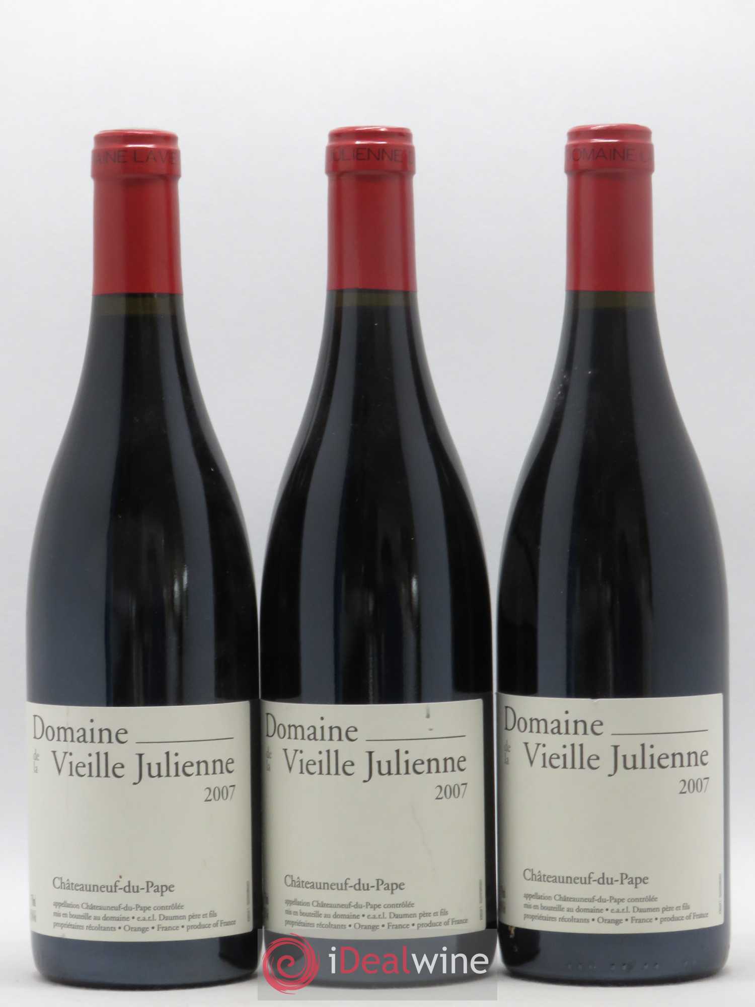 Châteauneuf-du-Pape Vieille Julienne (Domaine de la) Jean-Paul Daumen 2007 - Lot de 3 bouteilles - 0