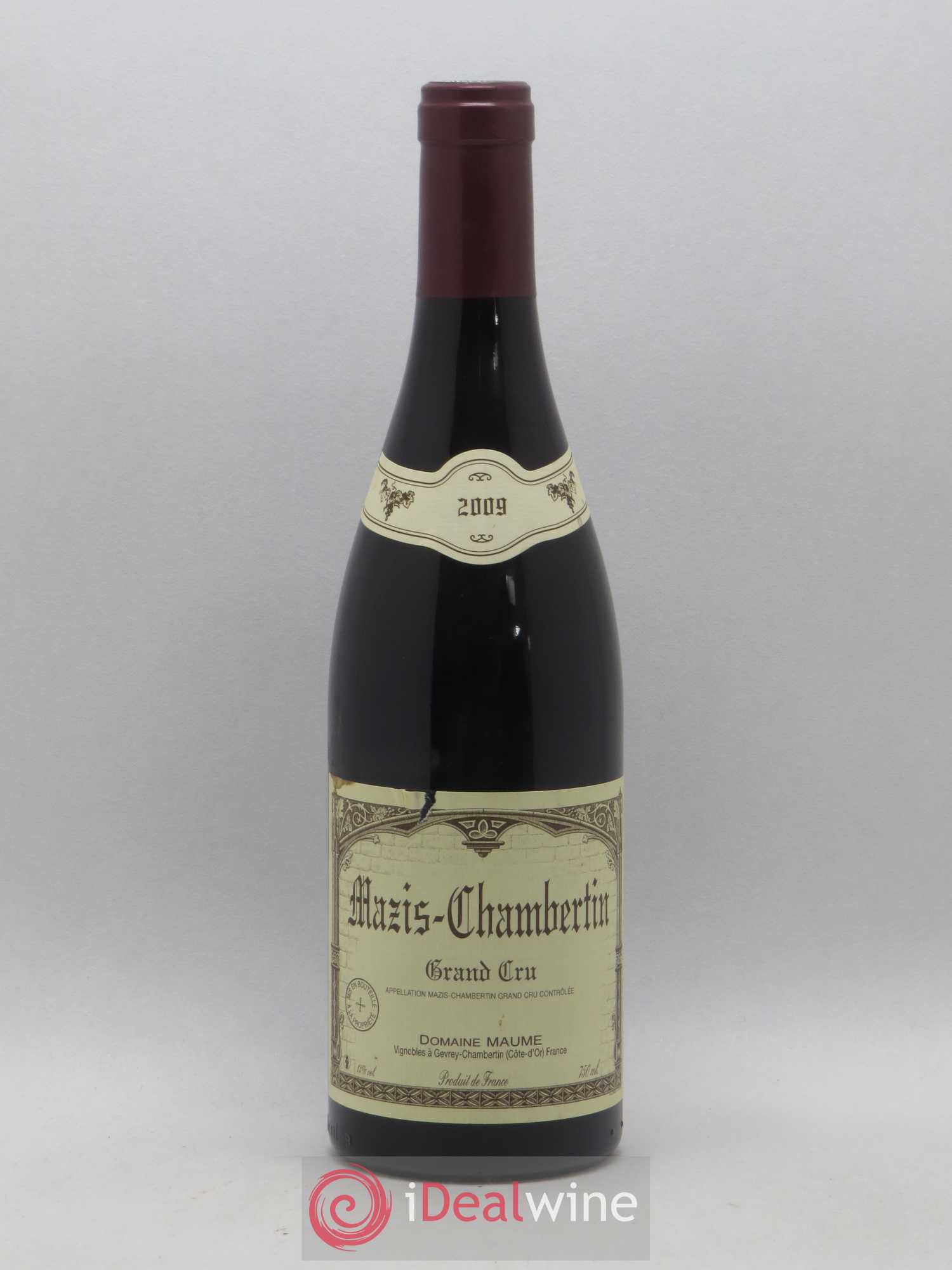 Mazis-Chambertin Grand Cru Maume (Domaine) 2009 - Lot de 1 bouteille - 0