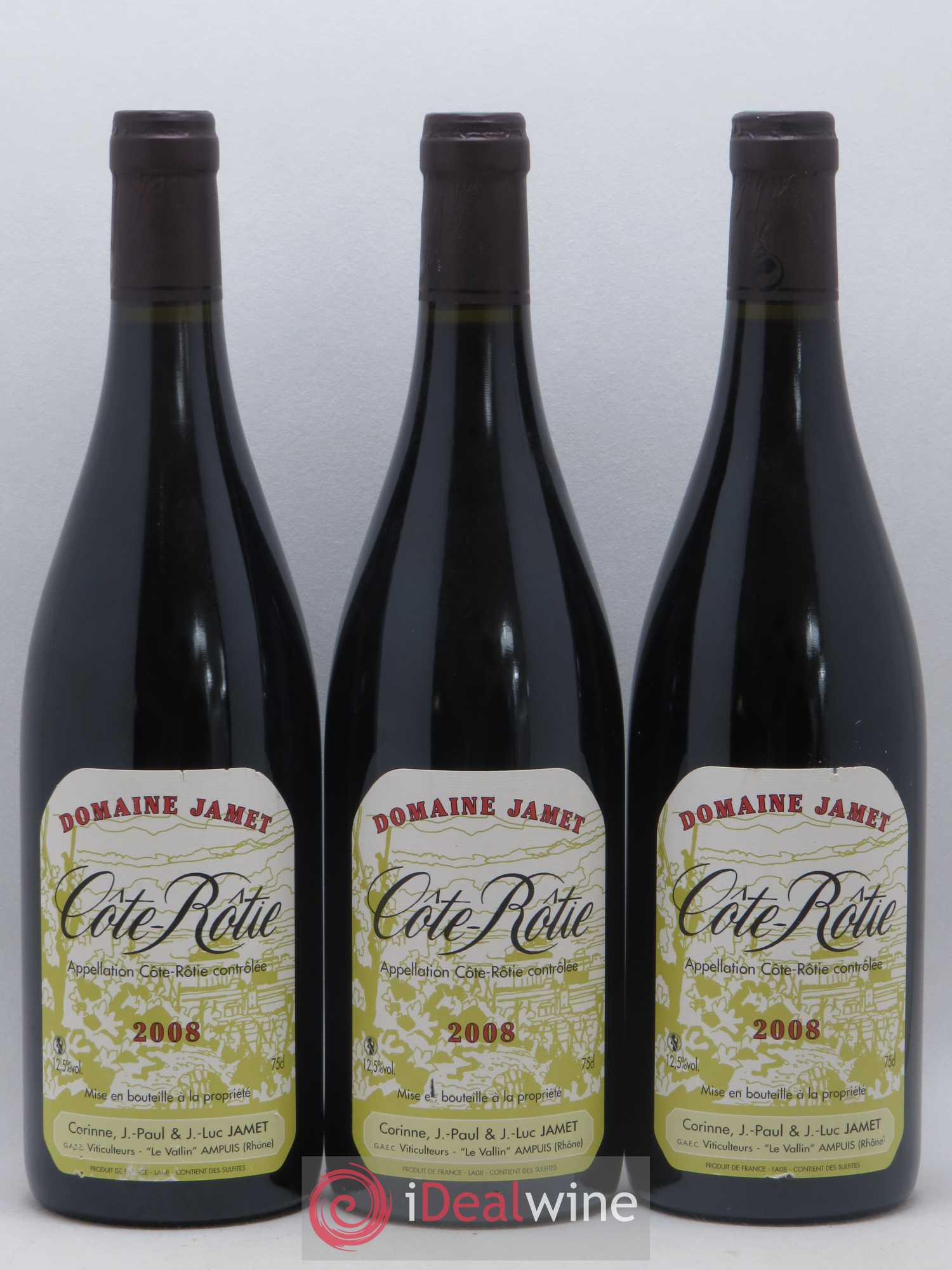 Côte-Rôtie Jamet (Domaine) 2008 - Lot de 3 bouteilles - 0