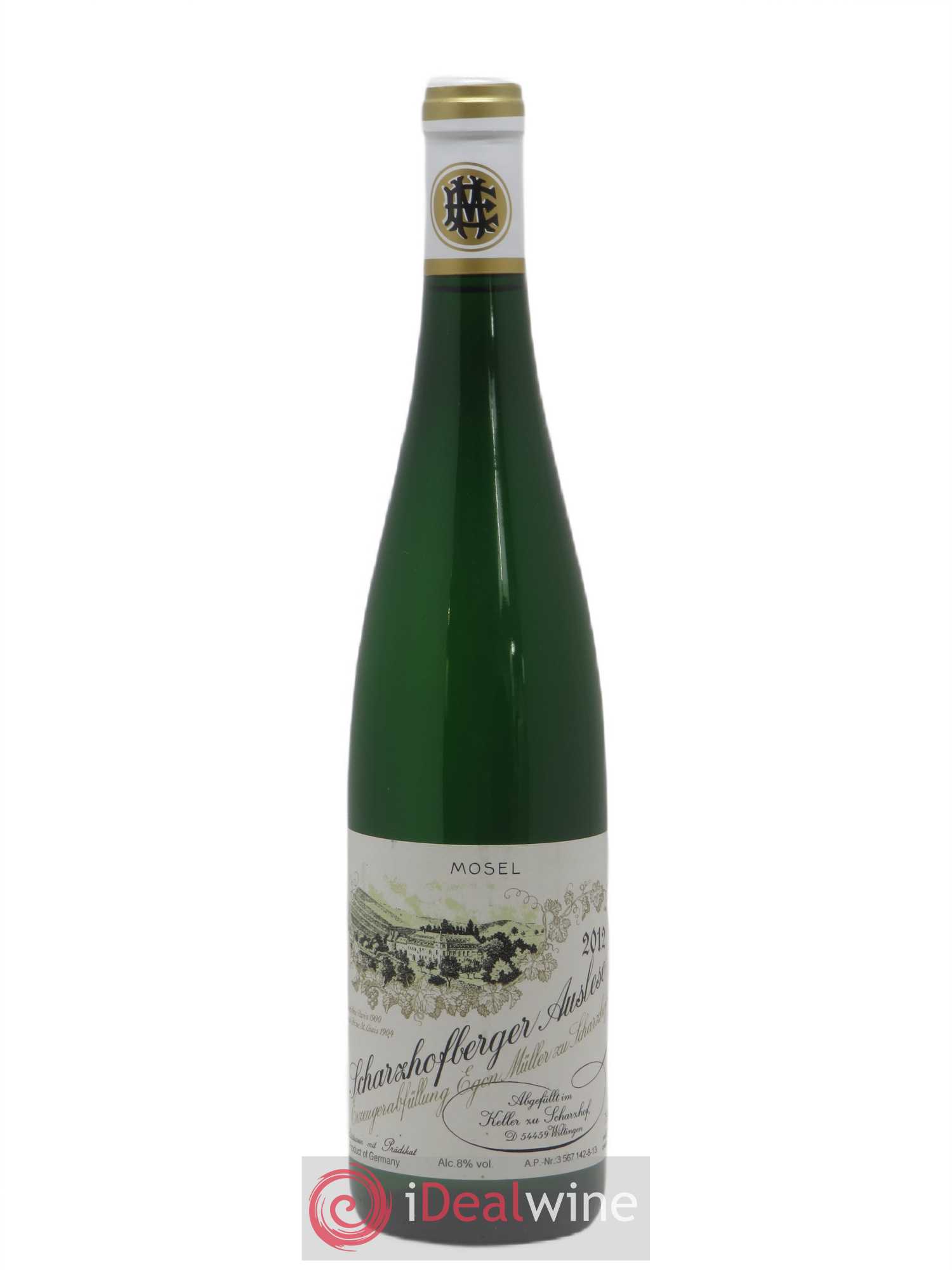 Riesling Scharzhofberger Auslese Egon Muller (senza prezzo di riserva) 2012 - Lotto di 1 bottiglia - 0