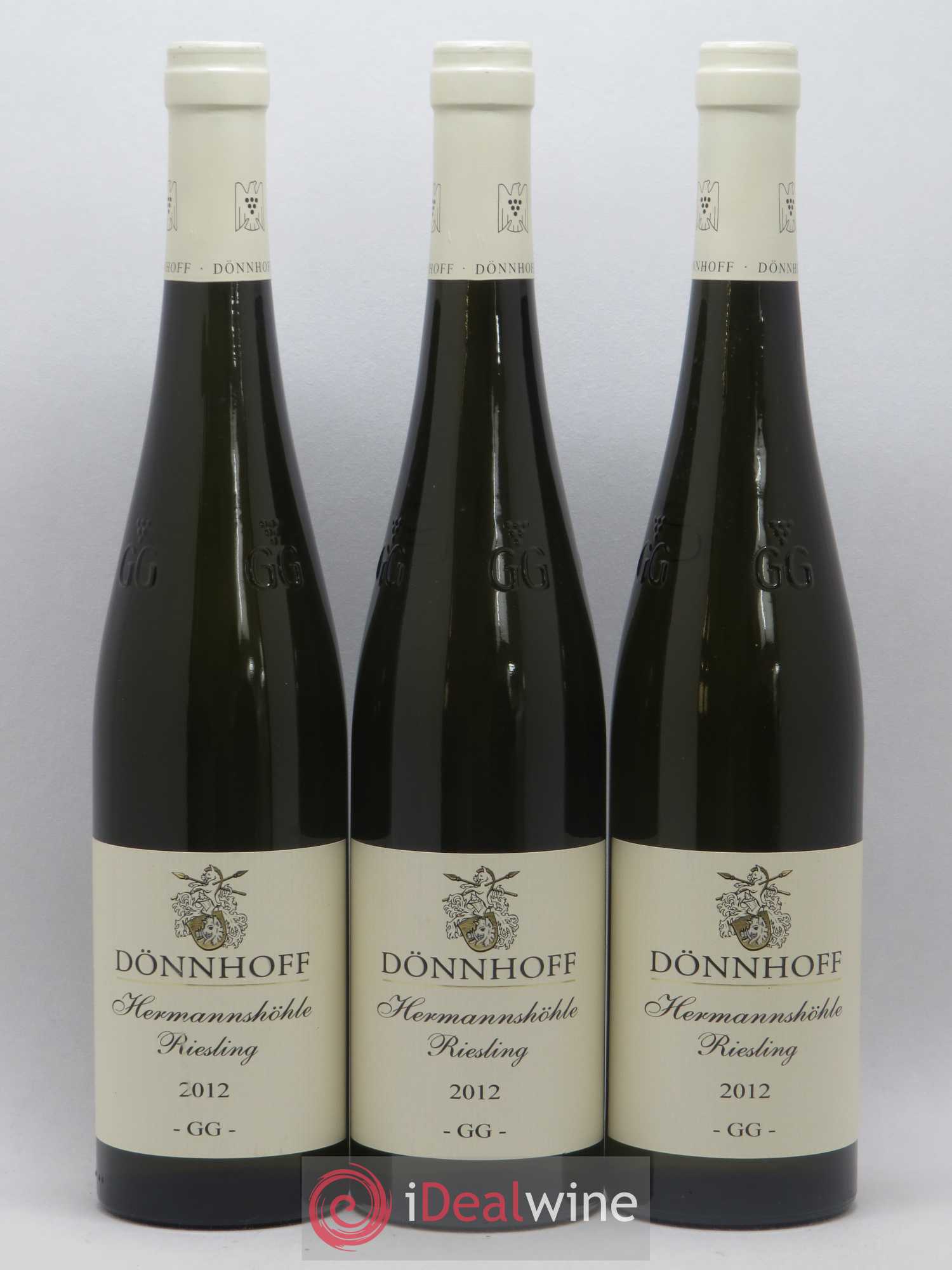Allemagne Nahe Riesling Trocken Donnhof Niederhauser Hermannshohle 2012 - Posten von 3 Flaschen - 0