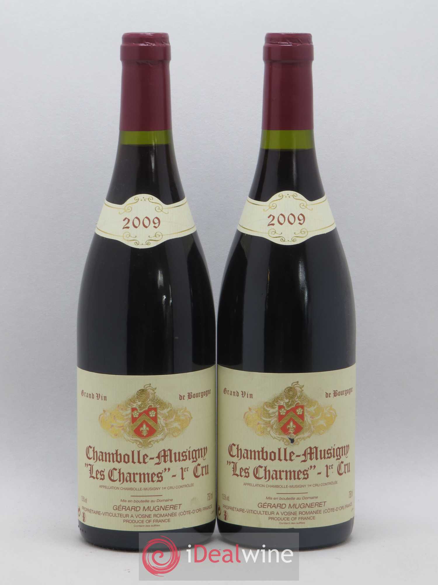 Chambolle-Musigny 1er Cru Les Charmes Gérard Mugneret 2009 - Lot de 2 bouteilles - 0