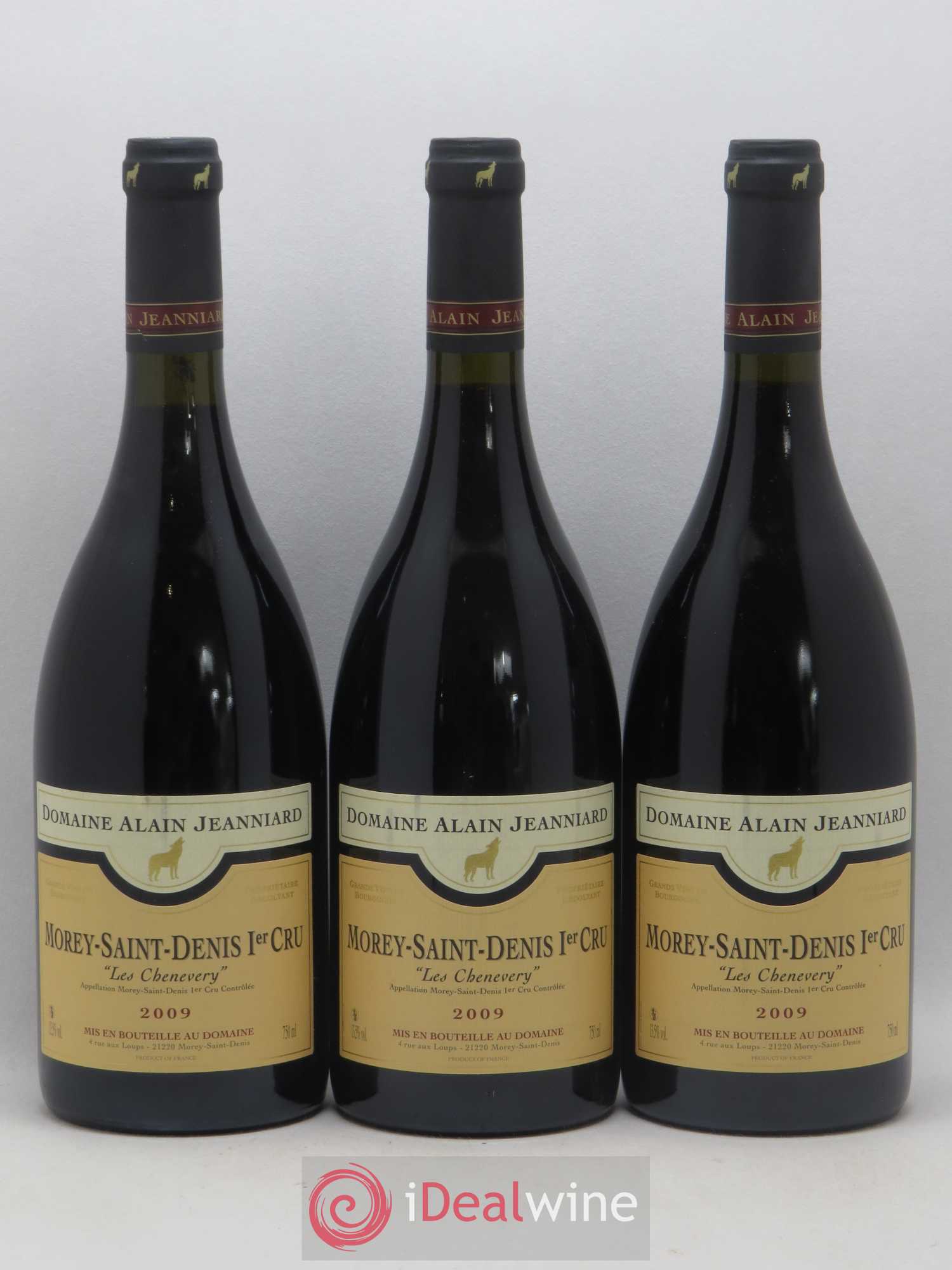 Morey-Saint-Denis 1er Cru Les Chenevery Domaine Alain Jeanniard 2009 - Posten von 3 Flaschen - 0