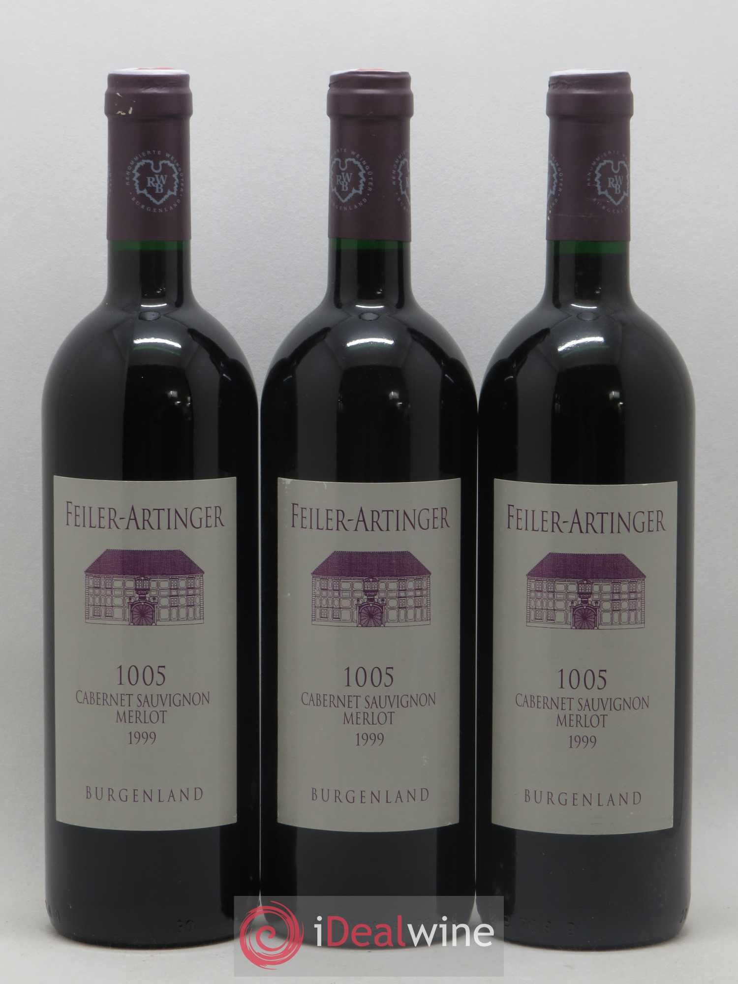 Autriche Weingut Feiler Artinger 1005 Cabernet Sauvignon Merlot 1999 - Posten von 3 Flaschen - 0