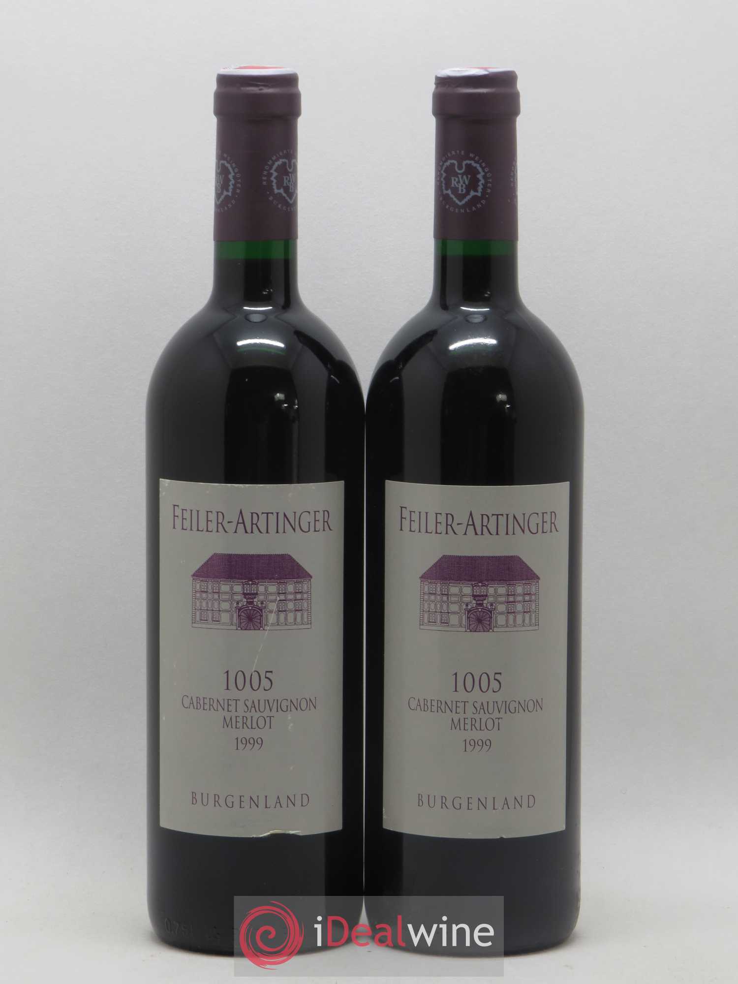 Autriche Weingut Feiler Artinger 1005 Cabernet Sauvignon Merlot 1999 - Posten von 2 Flaschen - 0