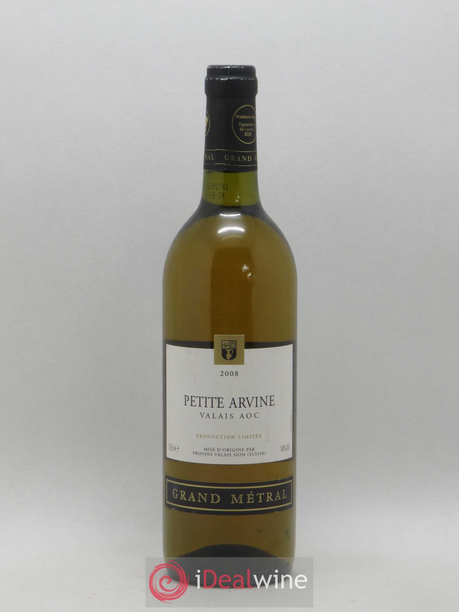 Valais Grand Metral Petite Arvine 2008 - Posten von 1 Flasche - 0