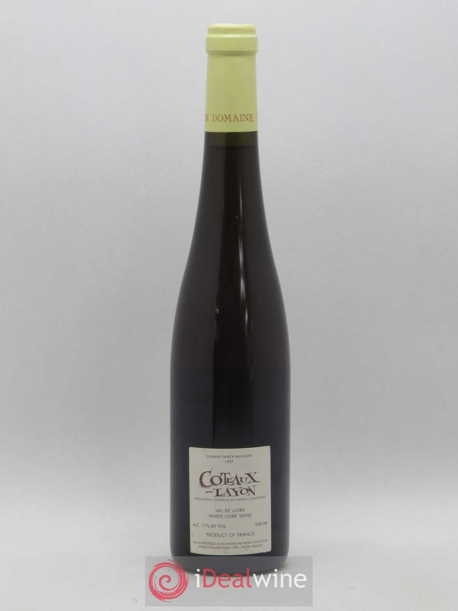 Coteaux du Layon Apres Minuit Domaine Patrick Baudouin 50cl 1997 - Lot de 1 bouteille - 1