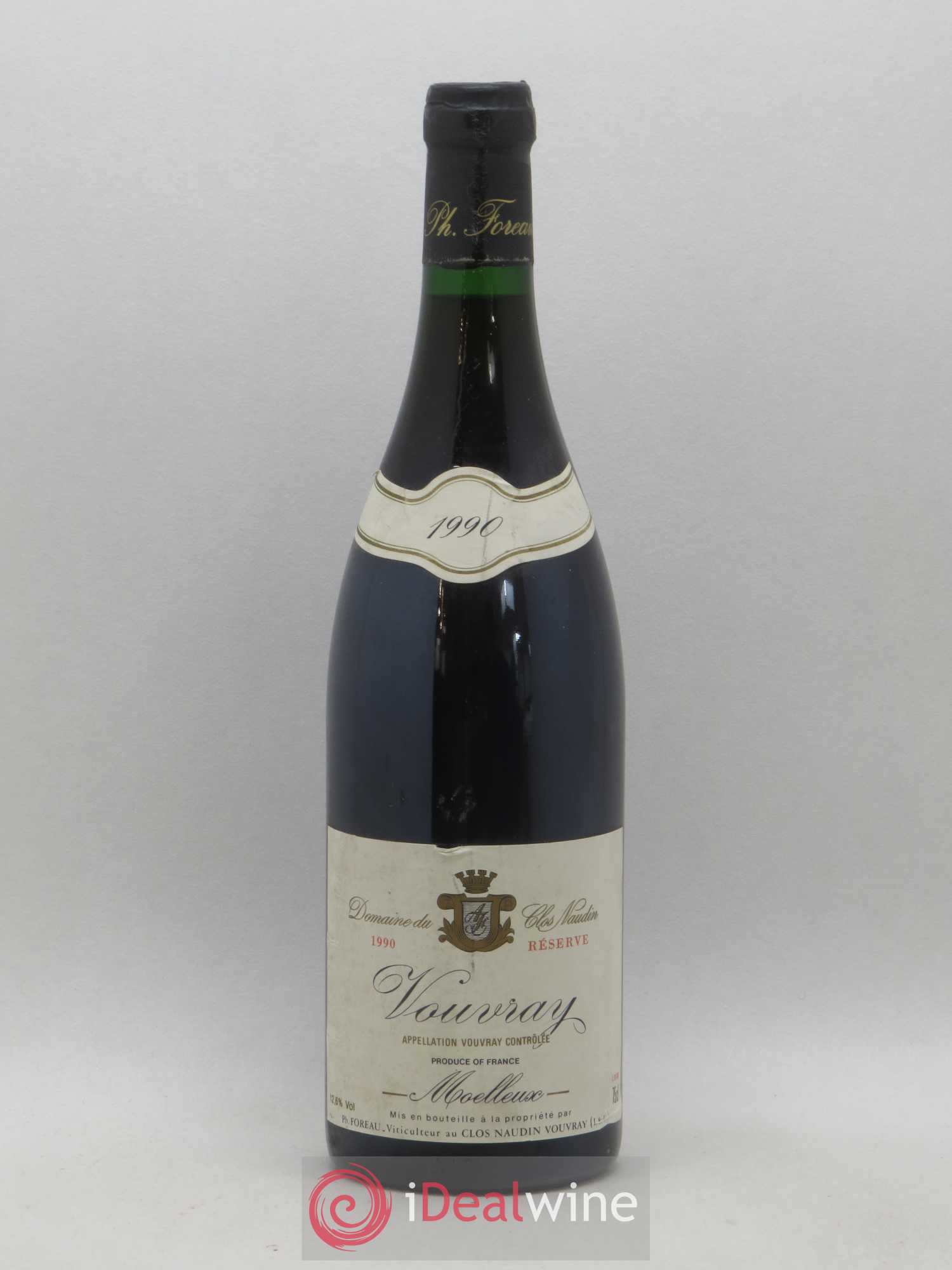 Vouvray Moelleux Réserve Clos Naudin - Philippe Foreau 1990 - Lotto di 1 bottiglia - 0