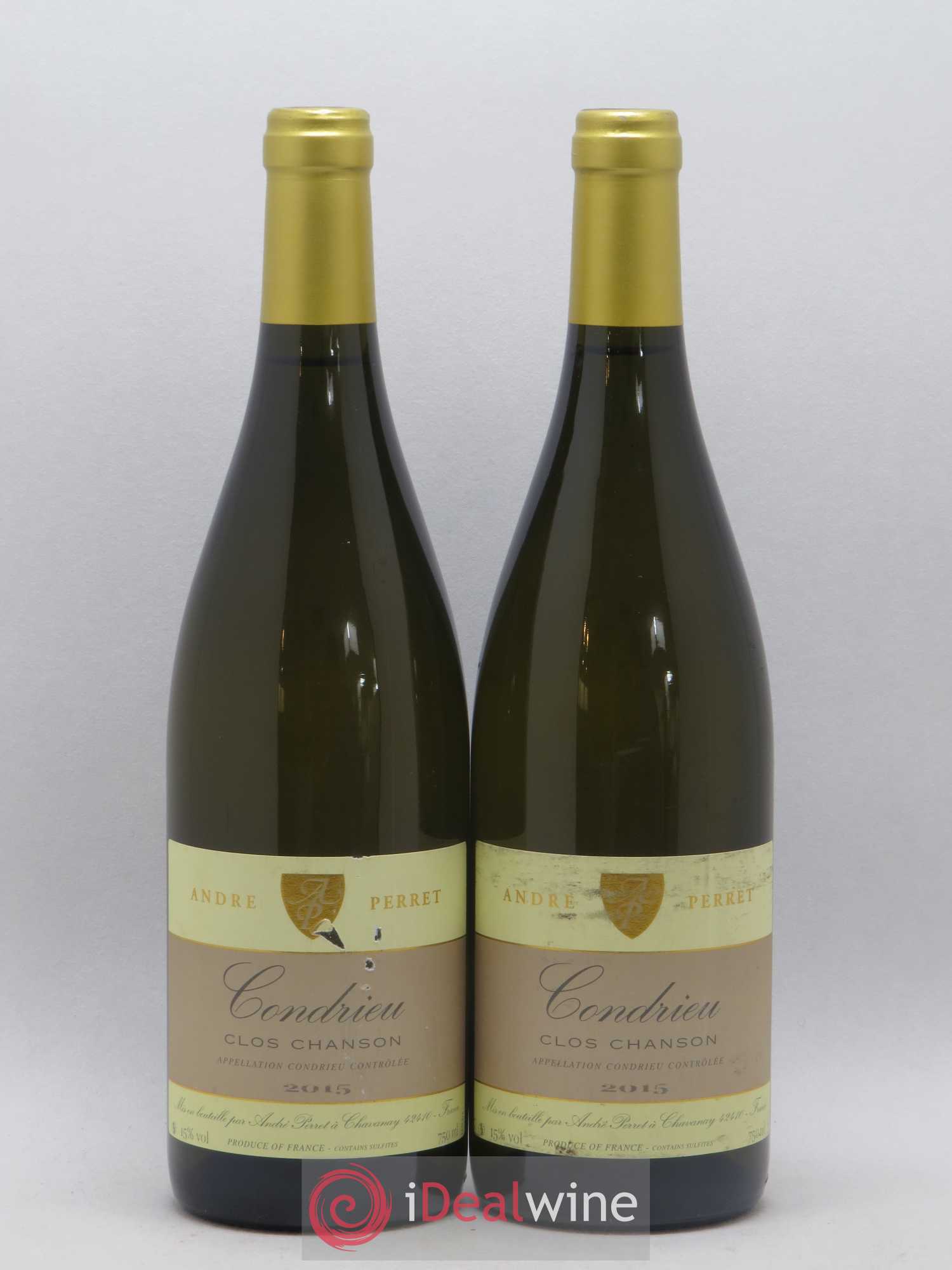 Condrieu Clos Chanson Domaine André Perret 2015 - Posten von 2 Flaschen - 0