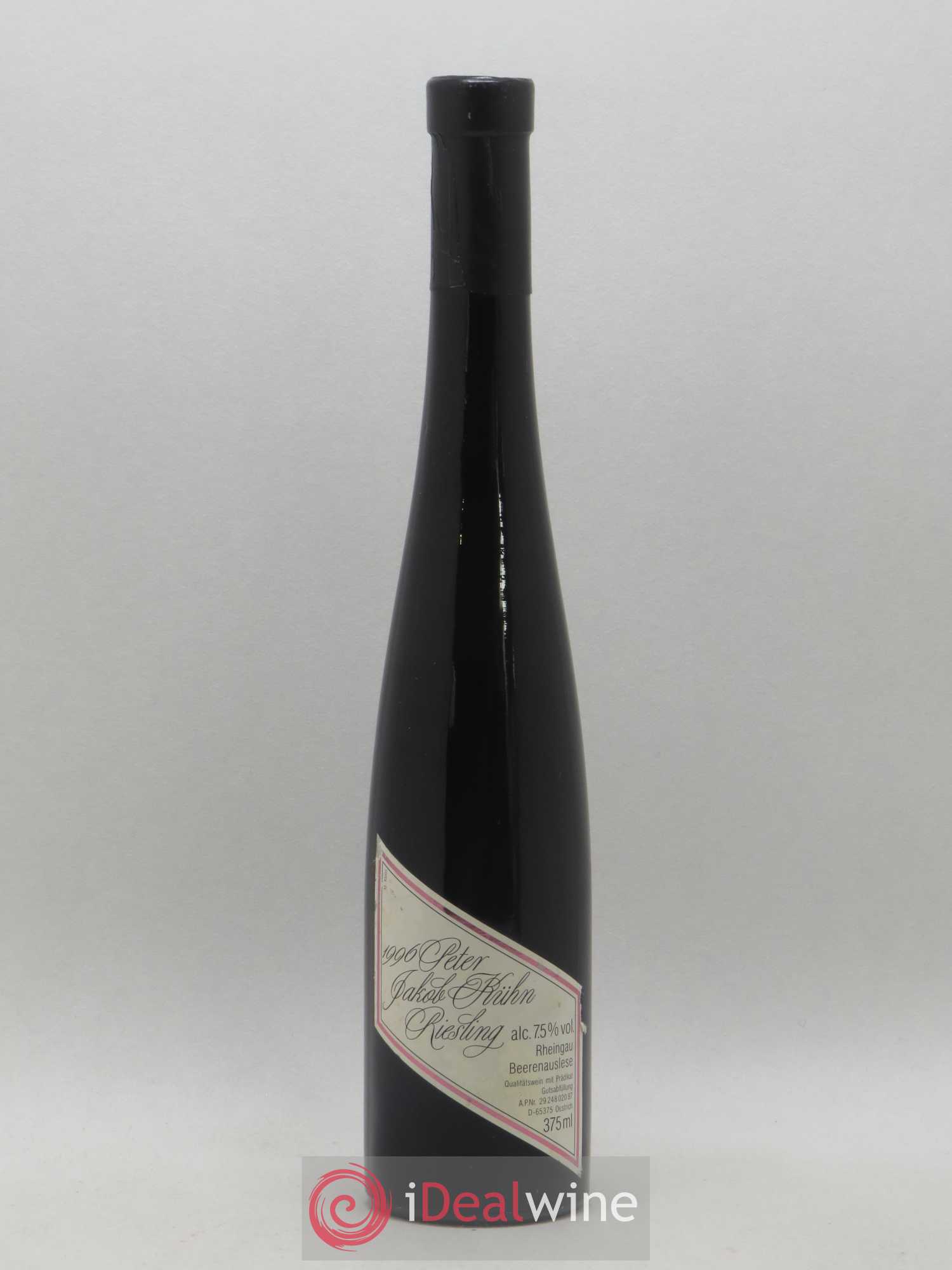 Riesling Weingut Peter Jakob Kuhn Beerenauslese 1996 - Posten von 1 Demi-Flasche - 0