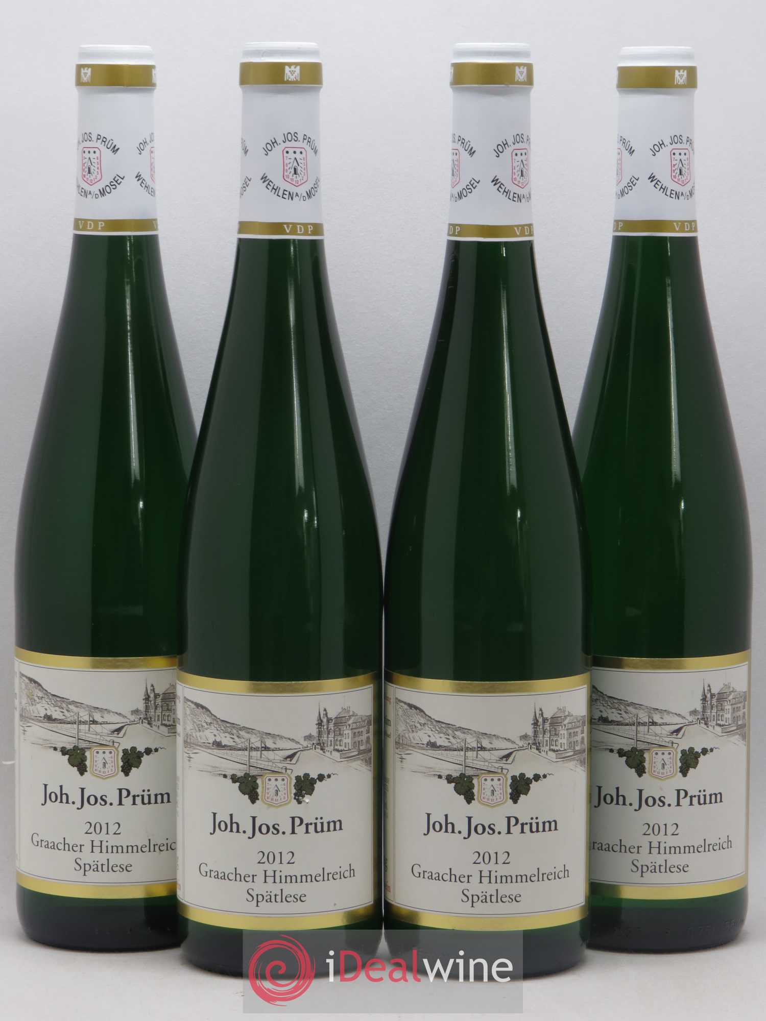 Riesling Joh. Jos. Prum Graacher Himmelreich Spatlese 2012 - Lot de 4 bouteilles - 0
