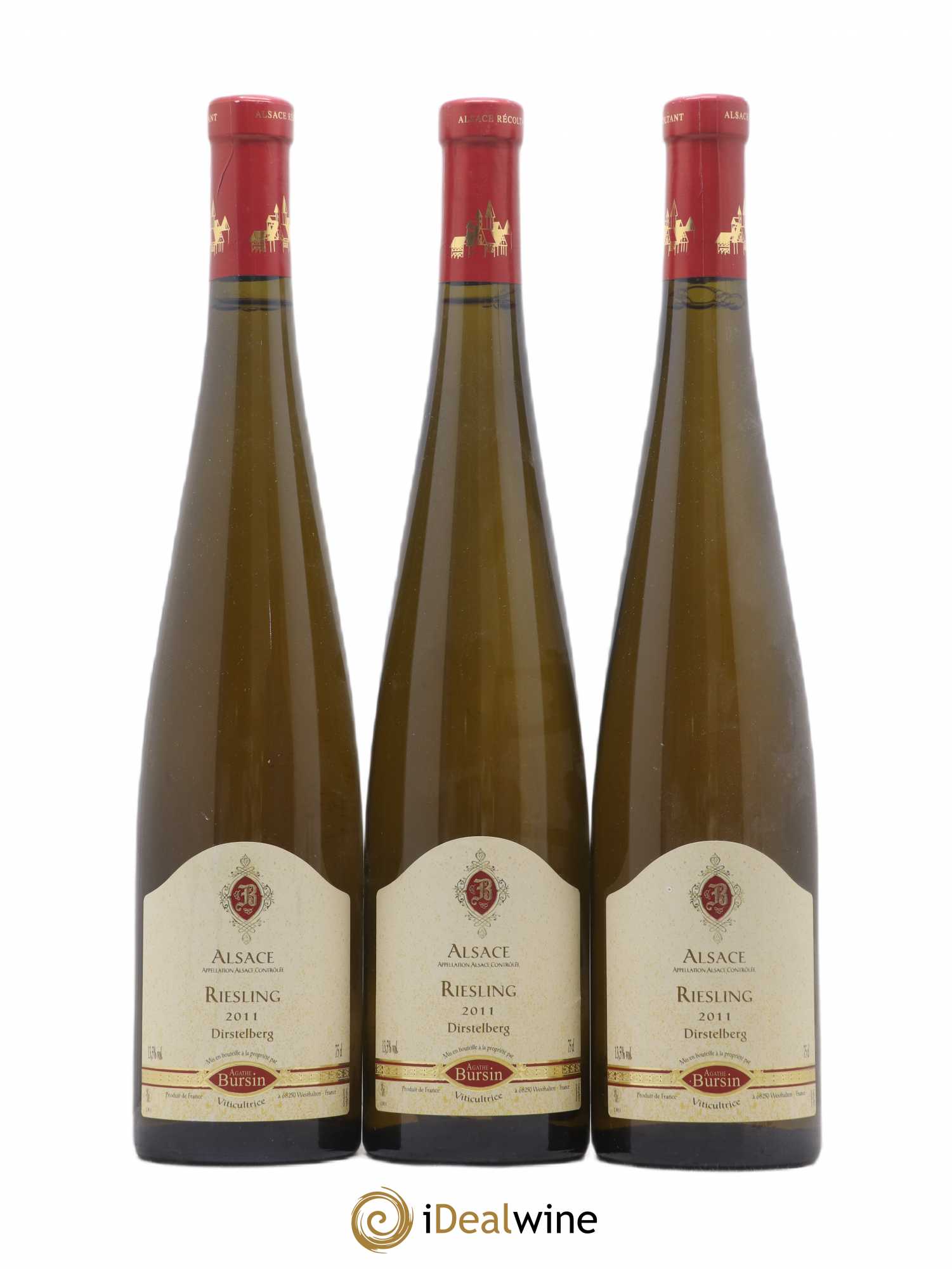 Alsace Riesling Dirstelberg Agathe Bursin 2011 - Lot de 3 bouteilles - 0