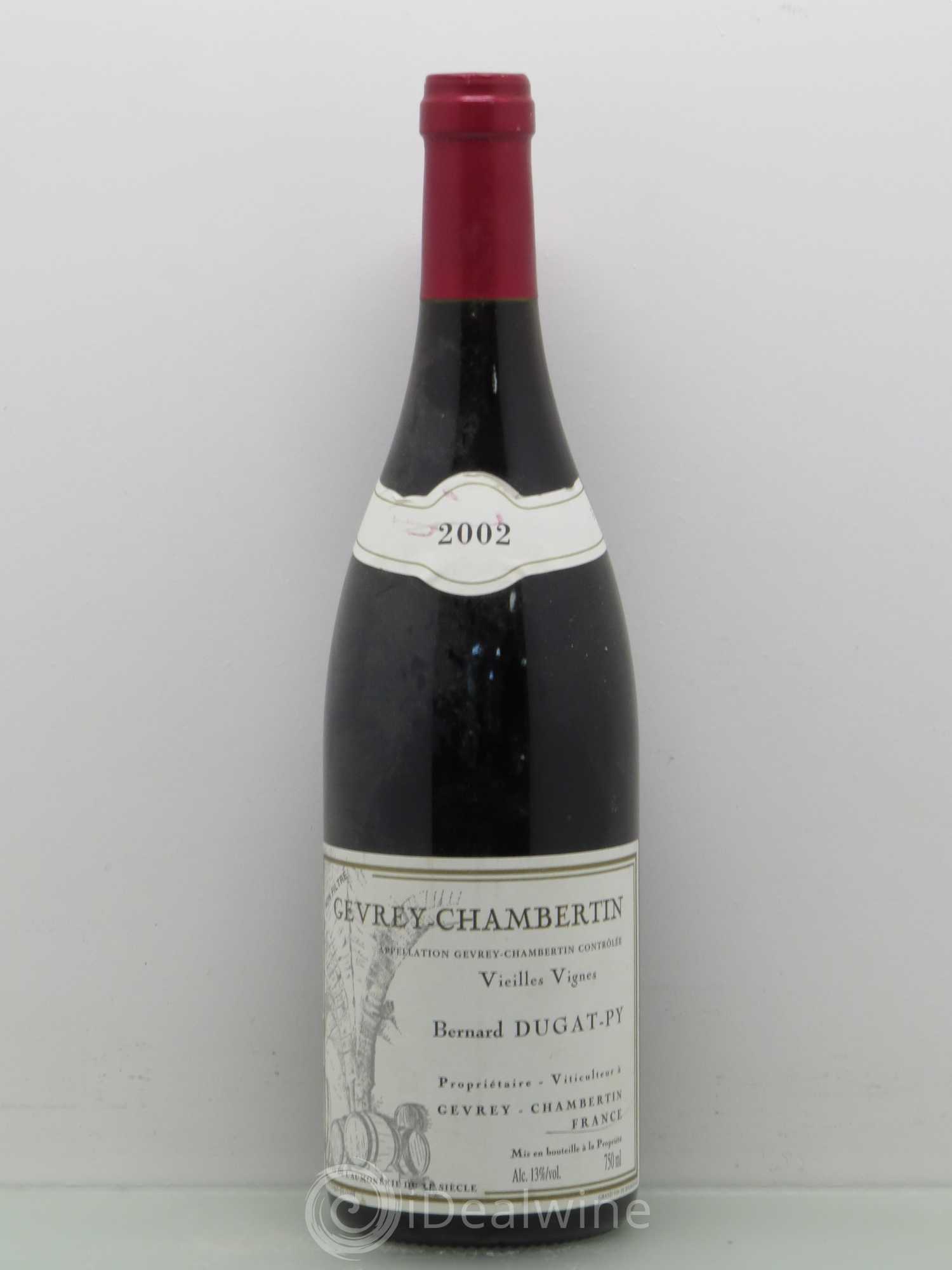 Gevrey-Chambertin Vieilles Vignes Dugat-Py 2002 - Lot de 1 bouteille - 0