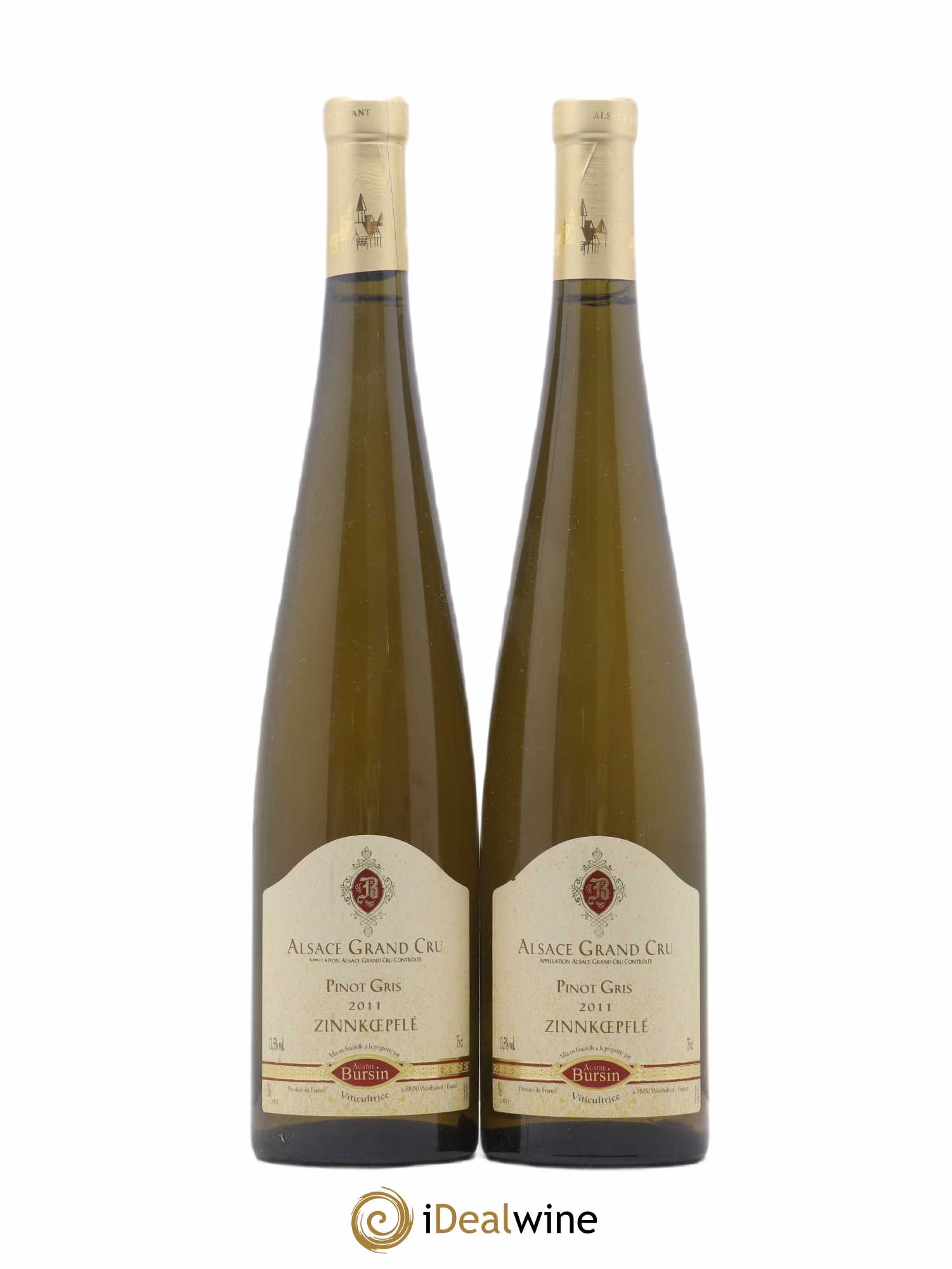 Pinot Gris Grand Cru Zinnkoepfle Domaine Agathe Bursin 2011 - Posten von 2 Flaschen - 0