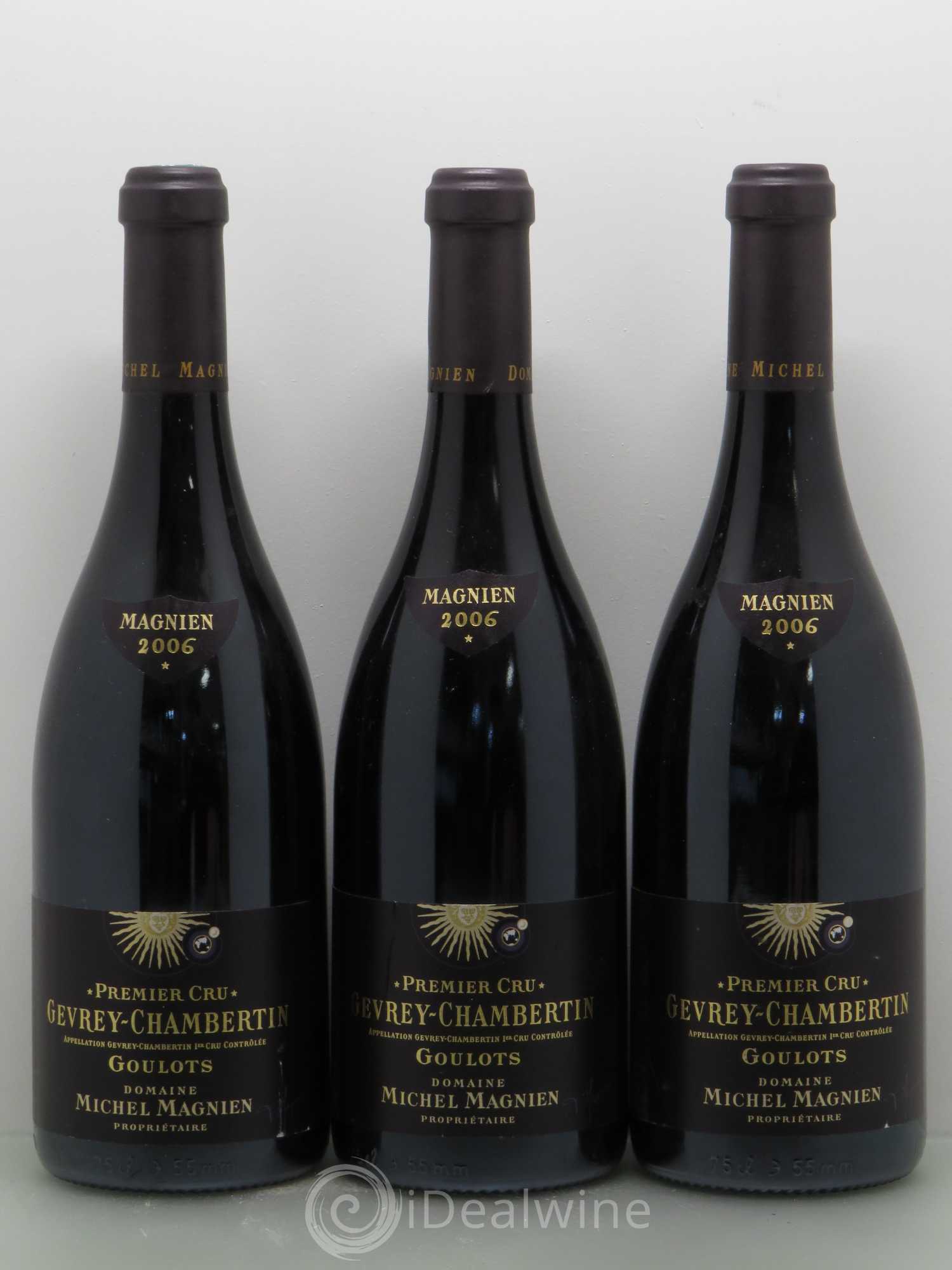 Gevrey-Chambertin 1er Cru Goulots Michel Magnien 2006 - Posten von 3 Flaschen - 0