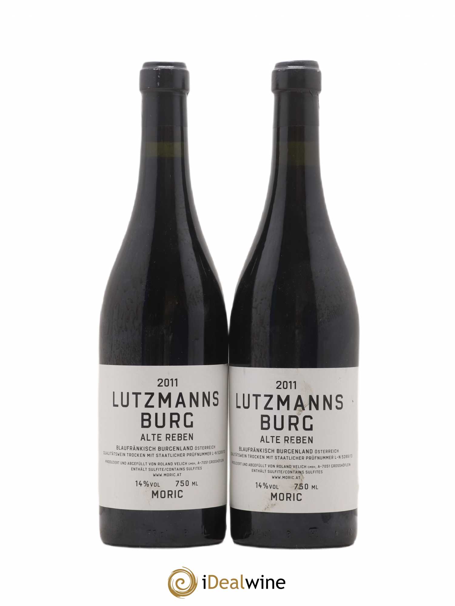 Autriche Lutzmanns Burg Alte Reben Weingut Moric 2011 - Posten von 2 Flaschen - 0