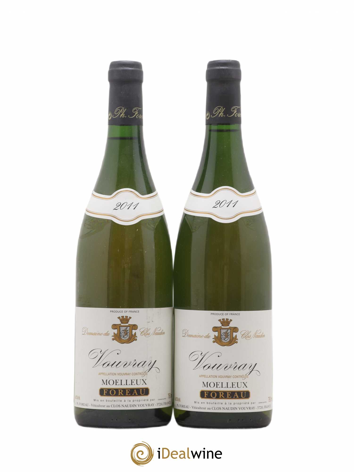 Vouvray Moelleux Clos Naudin - Philippe Foreau 2011 - Lotto di 2 bottiglie - 0