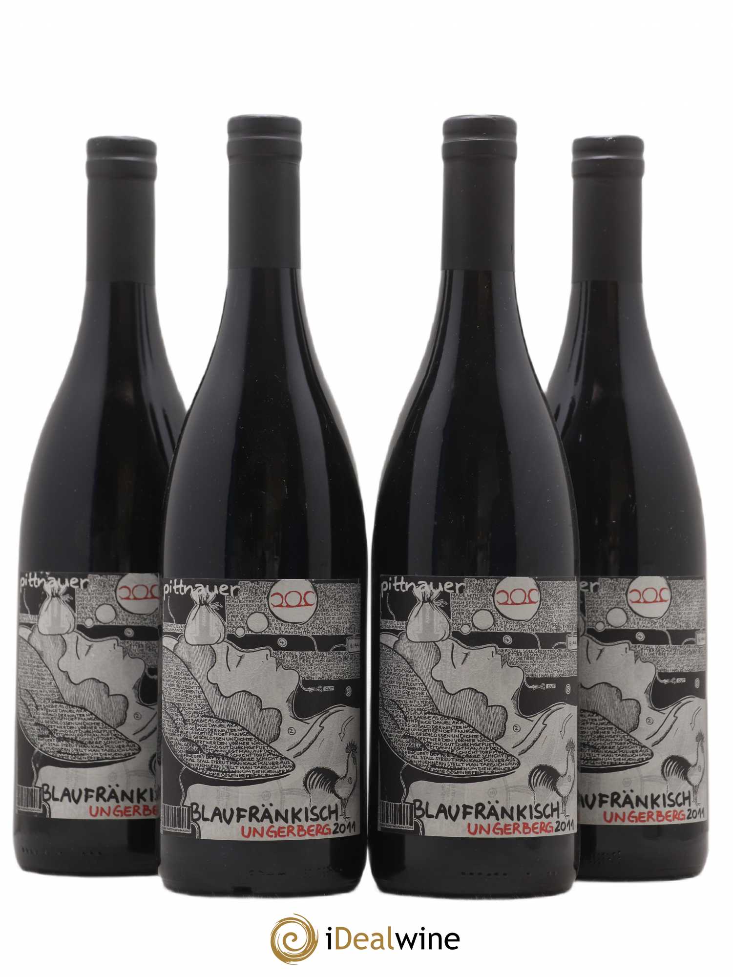 Autriche Blaufränkisch Ungerberg Weingut Pittnauer 2011 - Posten von 4 Flaschen - 0