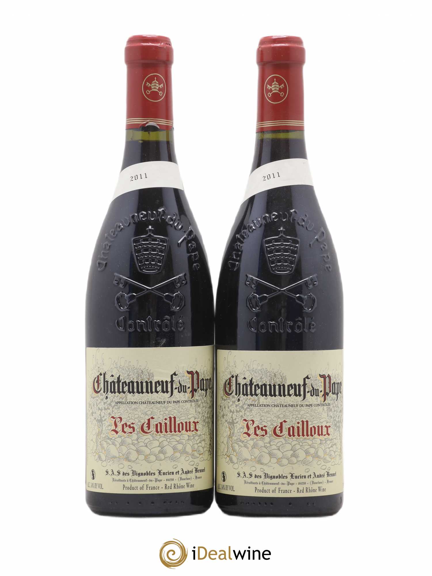 Châteauneuf-du-Pape Les Cailloux André Brunel 2011 - Lot de 2 bouteilles - 0
