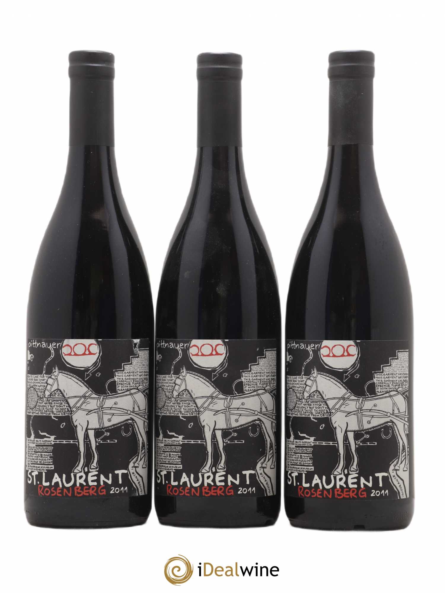 Autriche St Laurent Rosenberg Weingut Pittnauer 2011 - Posten von 3 Flaschen - 0
