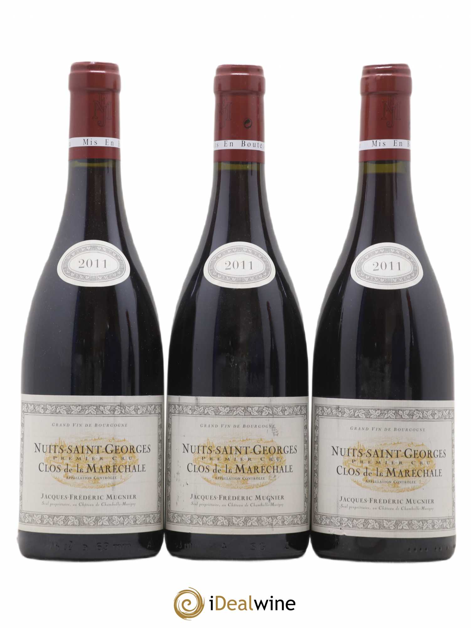 Nuits-Saint-Georges 1er Cru Clos de La Maréchale Jacques-Frédéric Mugnier 2011 - Lot de 3 bouteilles - 0