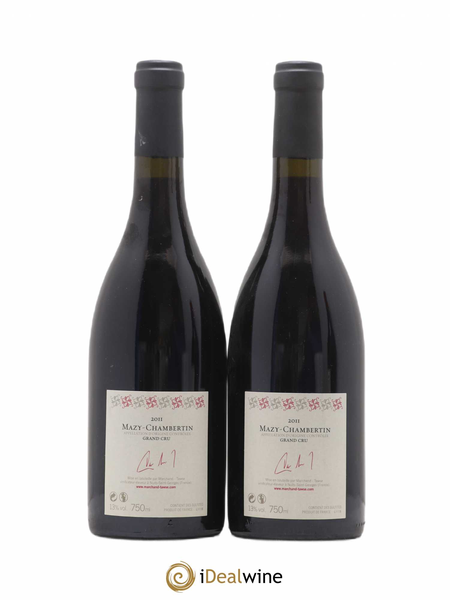 Mazis-Chambertin Grand Cru Domaine Marchand Tawse 2011 - Lot de 2 bouteilles - 1