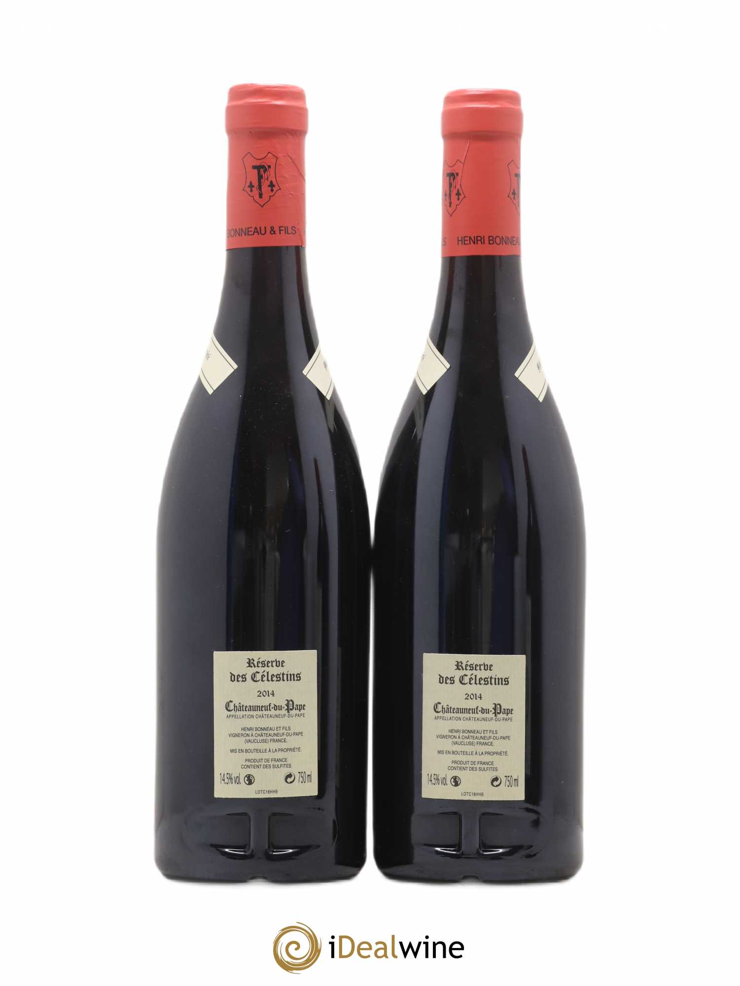 Châteauneuf-du-Pape Réserve des Célestins Henri Bonneau & Fils Hommage à Henri Bonneau 2014 - Lot de 2 bouteilles - 1