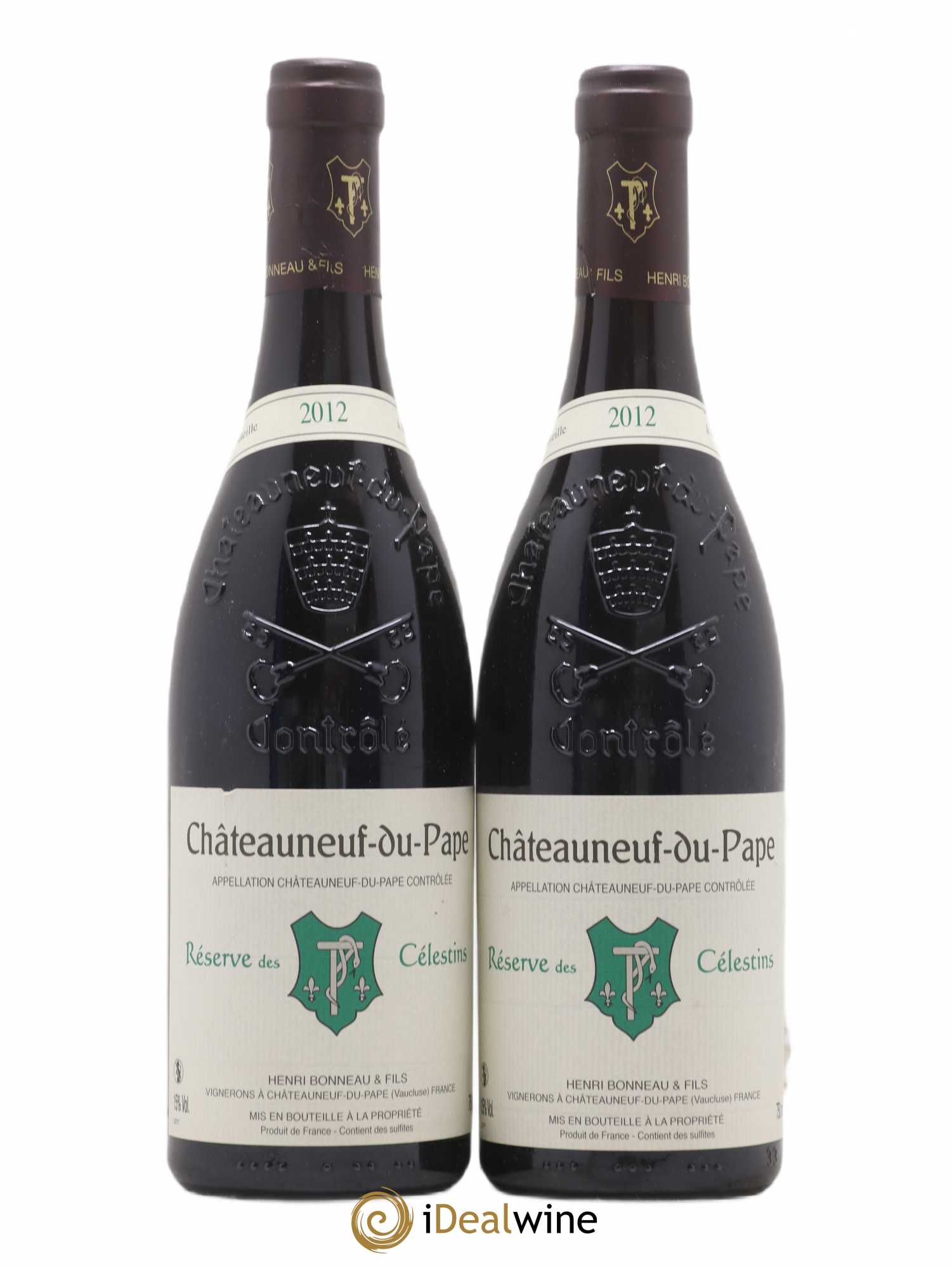 Châteauneuf-du-Pape Réserve des Célestins Henri Bonneau & Fils 2012 - Lot de 2 bouteilles - 0