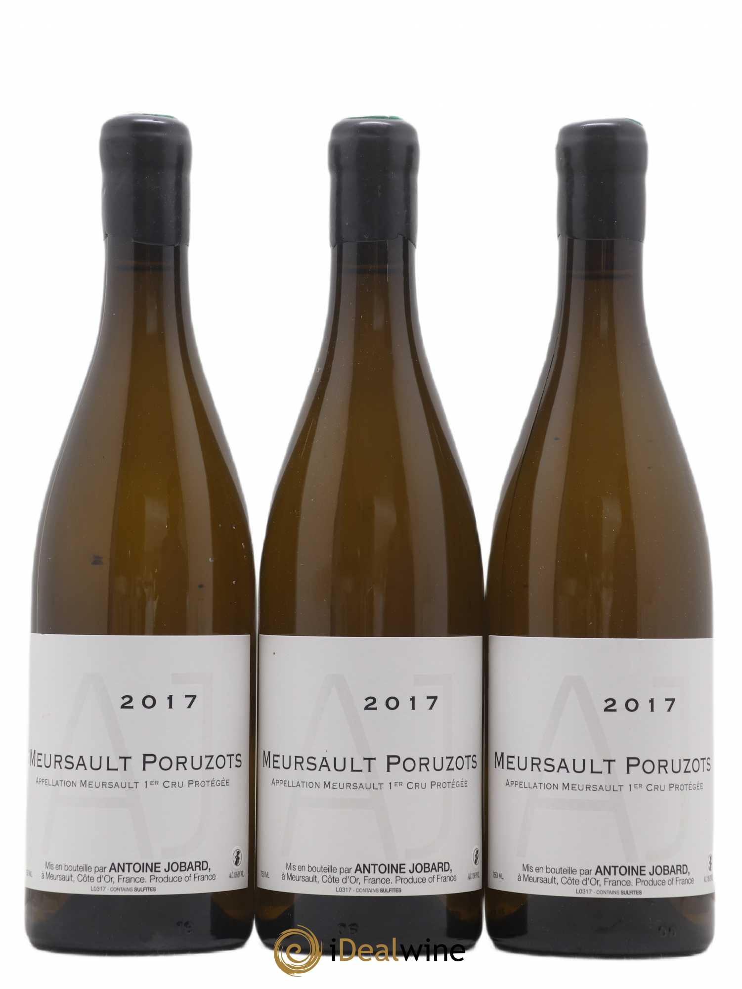 Meursault 1er Cru Poruzots François et Antoine Jobard (Domaine) 2017 - Lot de 3 bouteilles - 0