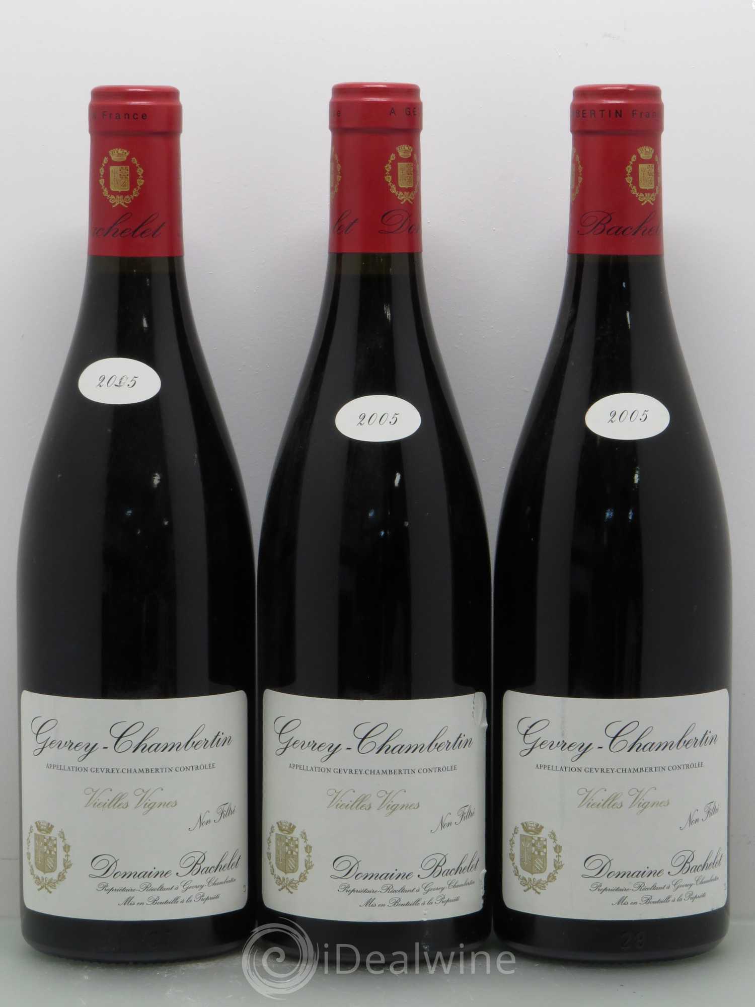 Gevrey-Chambertin Vieilles Vignes Domaine Denis Bachelet 2005 - Posten von 3 Flaschen - 0