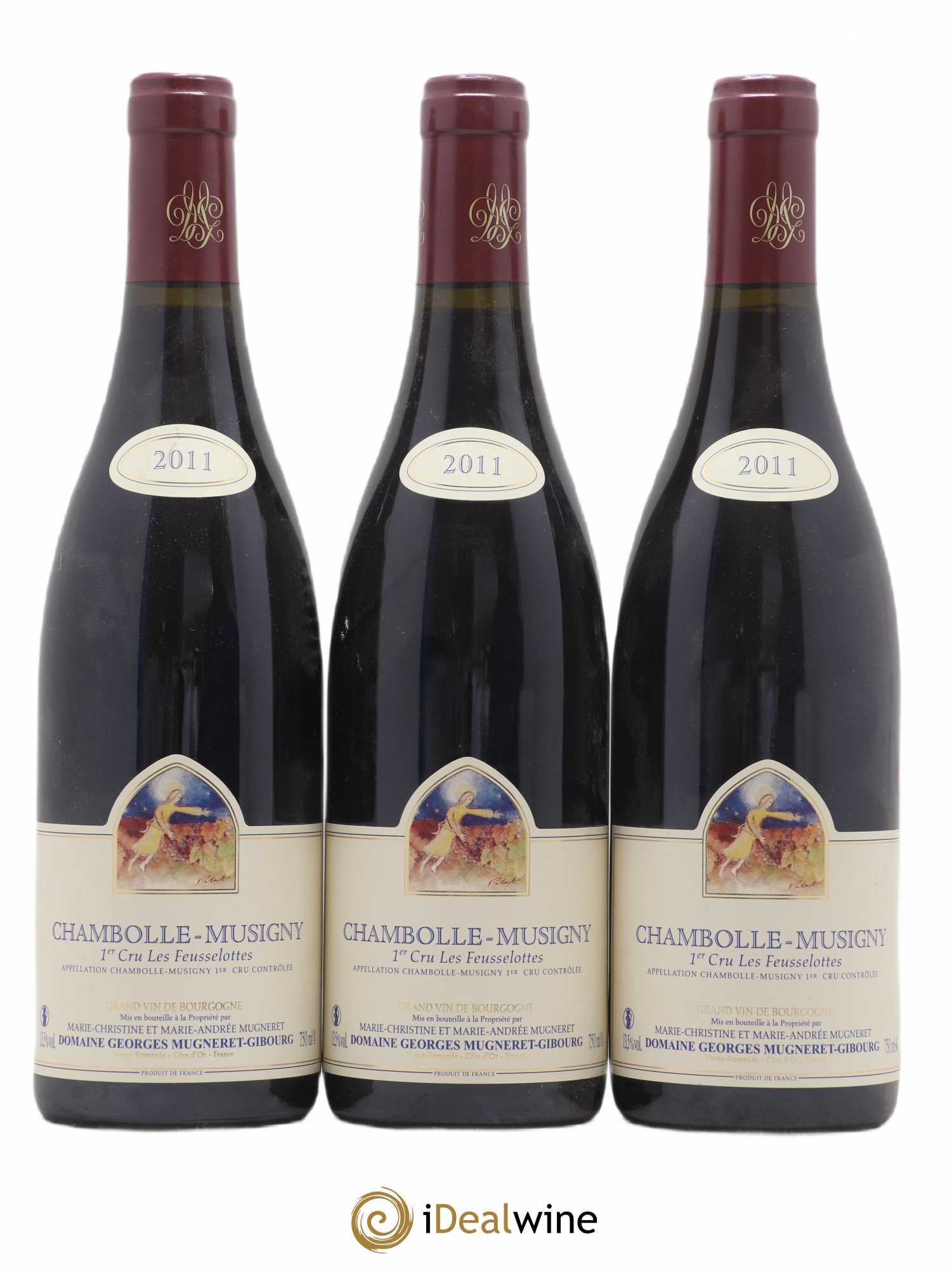 Chambolle-Musigny 1er Cru Les Feusselottes Mugneret-Gibourg (Domaine) 2011 - Lot de 3 bouteilles - 0