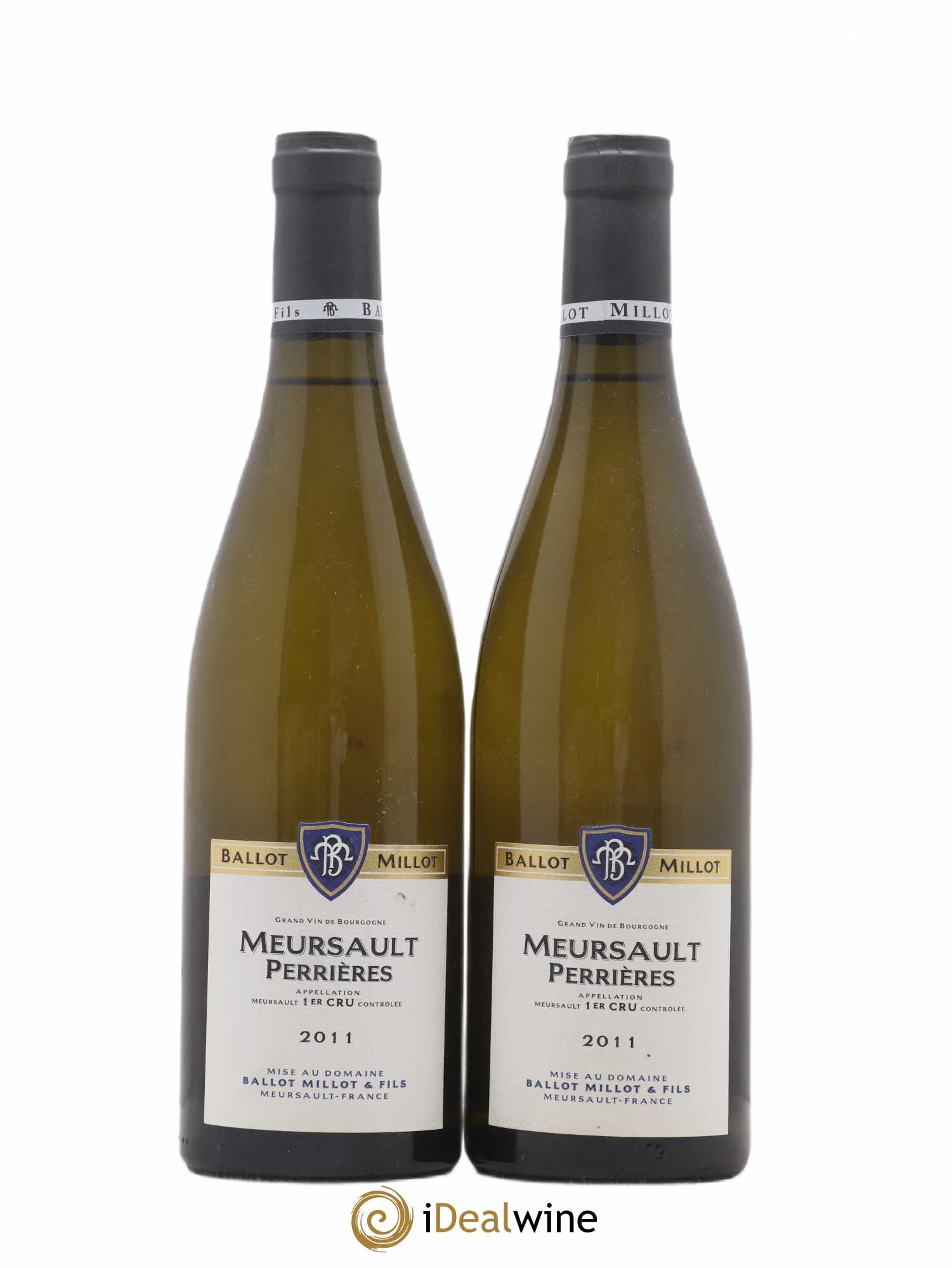 Meursault 1er Cru Perrières Ballot Millot 2011 - Lot de 2 bouteilles - 0