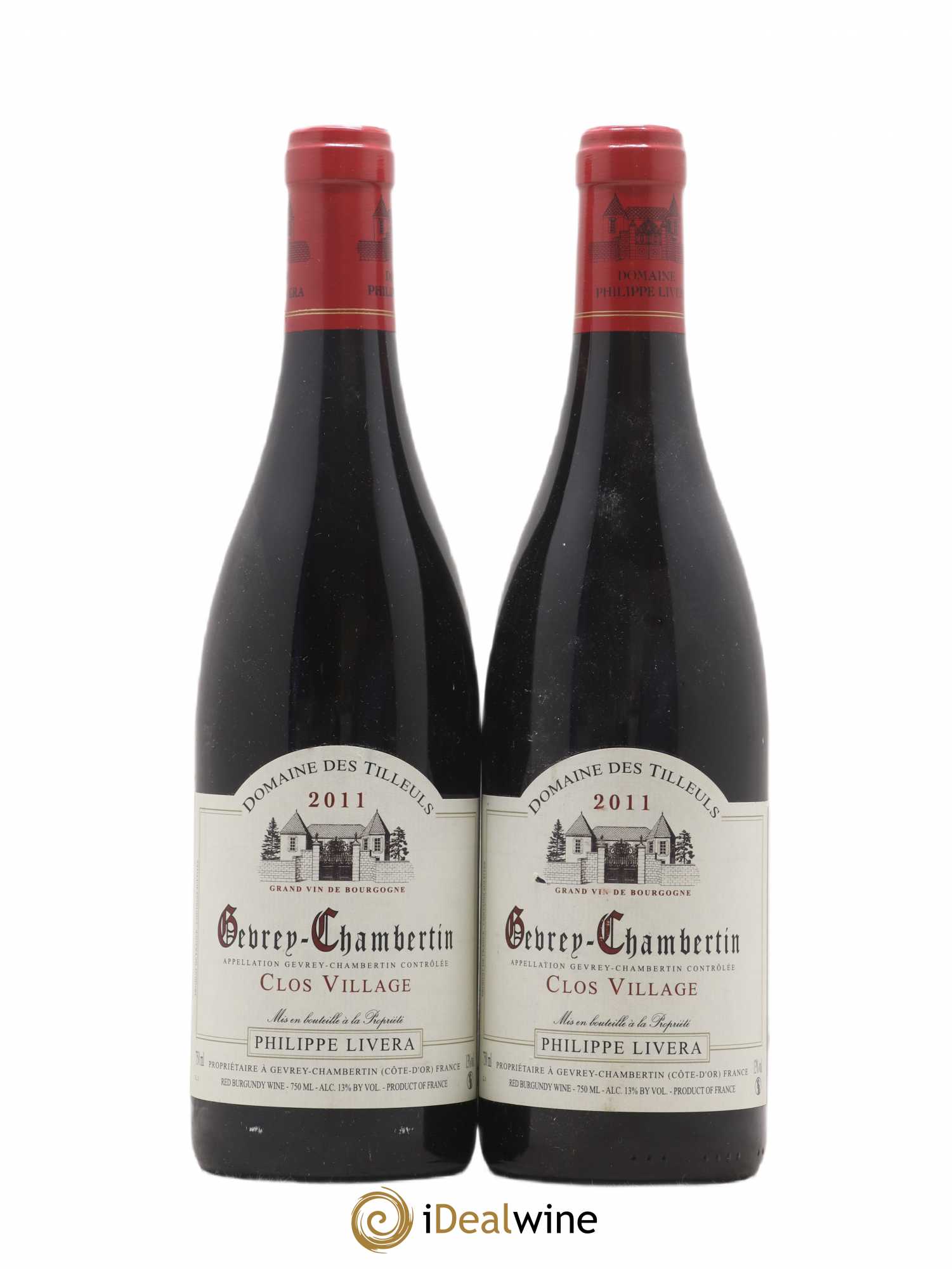 Gevrey-Chambertin Clos Village Tilleuls (Domaine des) - Philippe Livera 2011 - Lot de 2 bouteilles - 0