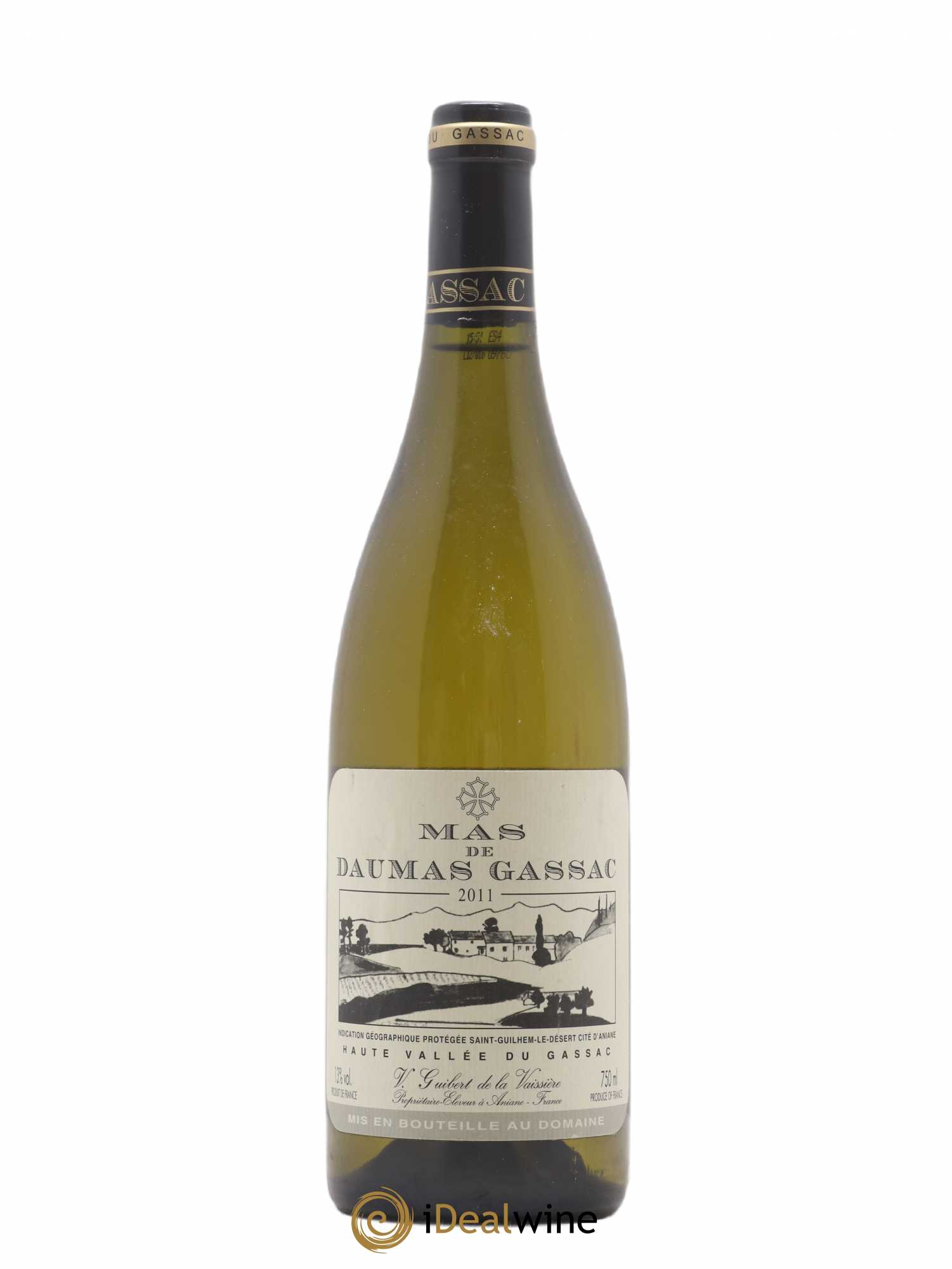 Saint-Guilhem-le-Désert - Cité d'Aniane Mas Daumas Gassac Famille Guibert de La Vaissière 2011 - Lot de 1 bouteille - 0