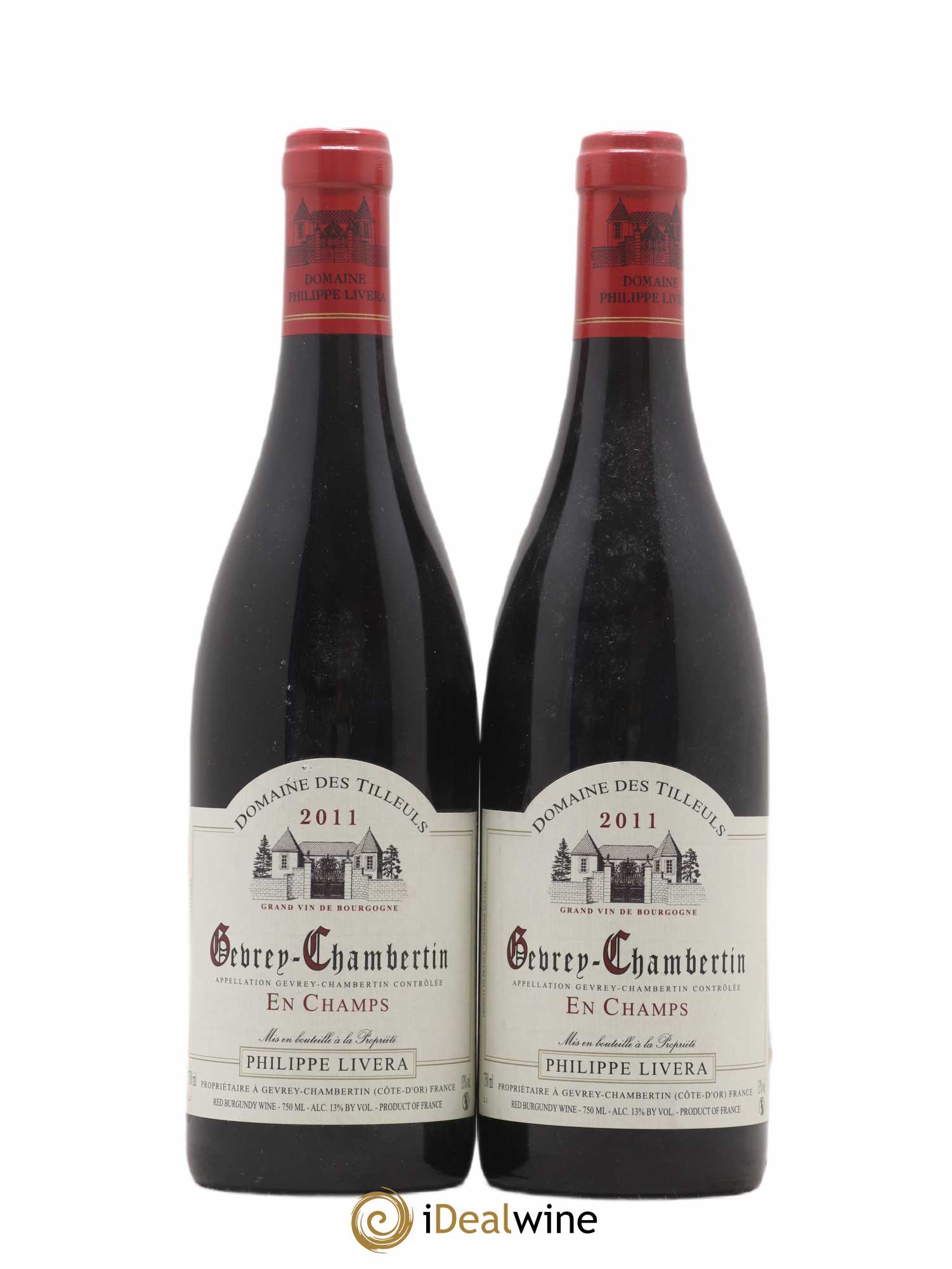 Gevrey-Chambertin En Champs Tilleuls (Domaine des) - Philippe Livera 2011 - Lot de 2 bouteilles - 0