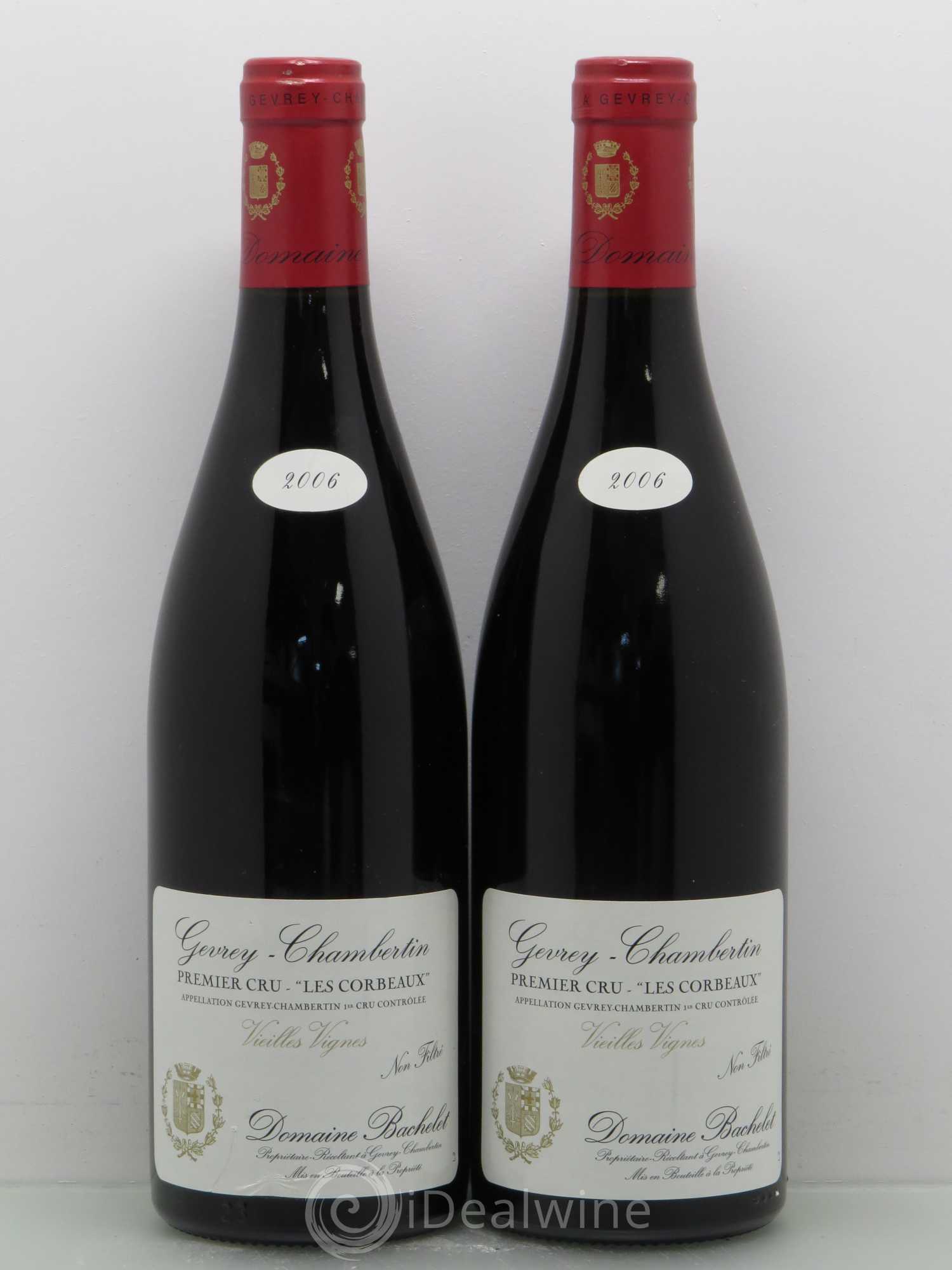 Gevrey-Chambertin 1er Cru Les Corbeaux Vieilles Vignes Bachelet 2006 - Posten von 2 Flaschen - 0