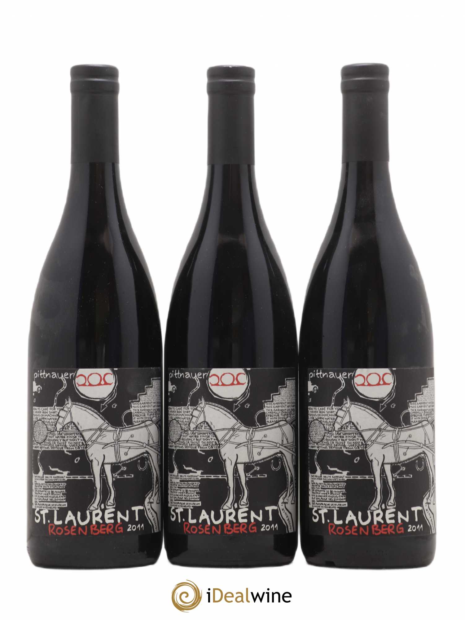 Autriche St Laurent Rosenberg Pittnauer 2011 - Lot de 3 bouteilles - 0
