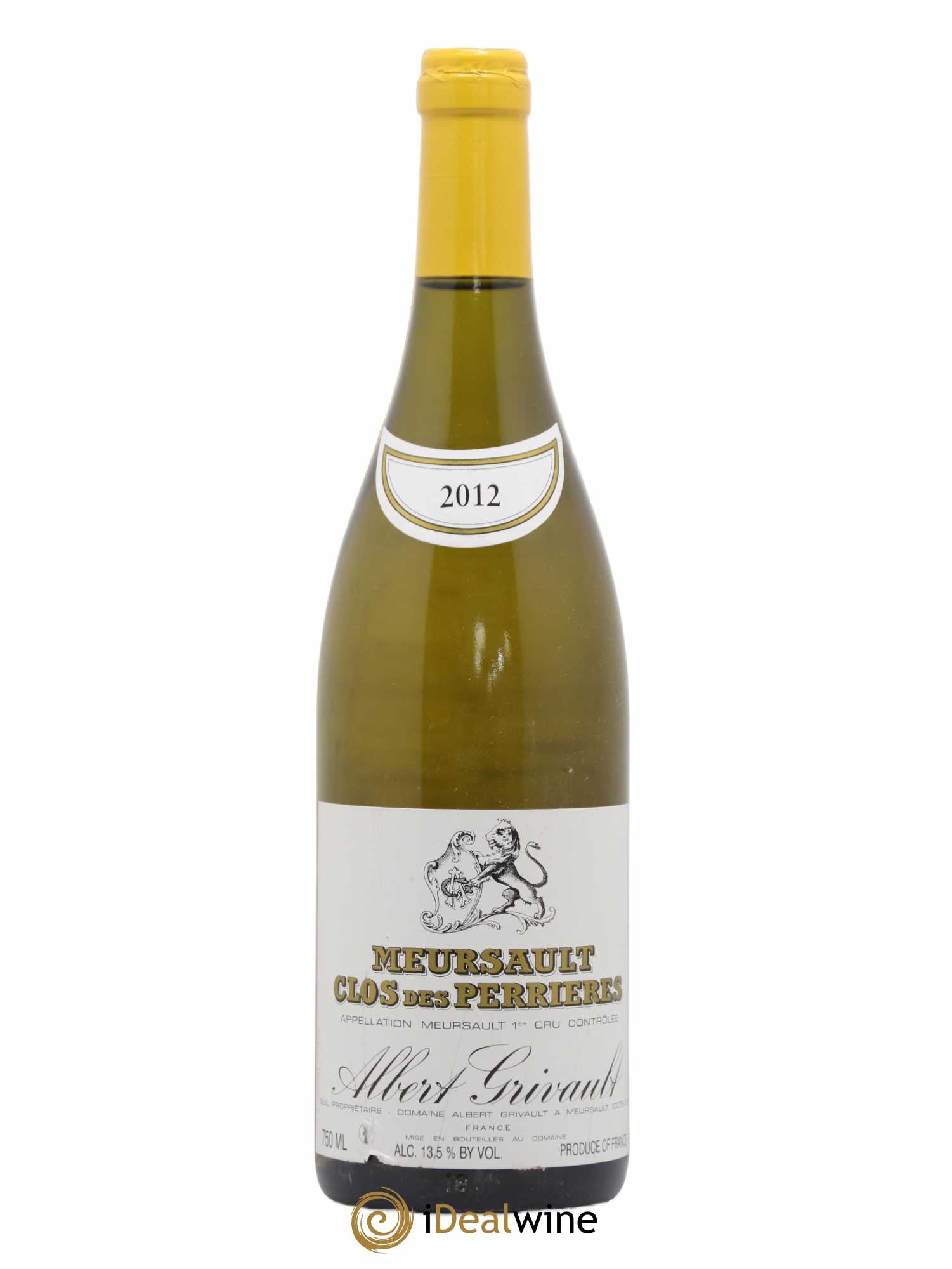 Meursault 1er Cru Clos des Perrières Monopole Albert Grivault 2012 - Lot de 1 bouteille - 0
