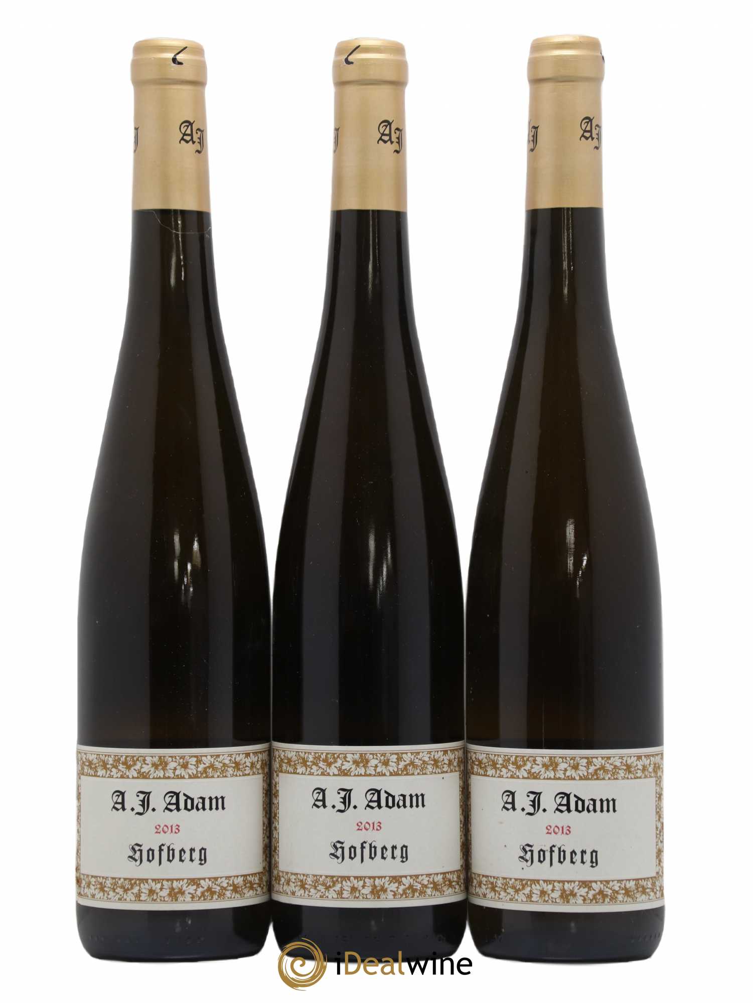 Allemagne Mosel-Saar Riesling Dhroner Hofberg Trocken Ap 03 14 Weingut A.J. Adam 2013 - Lotto di 3 bottiglie - 0