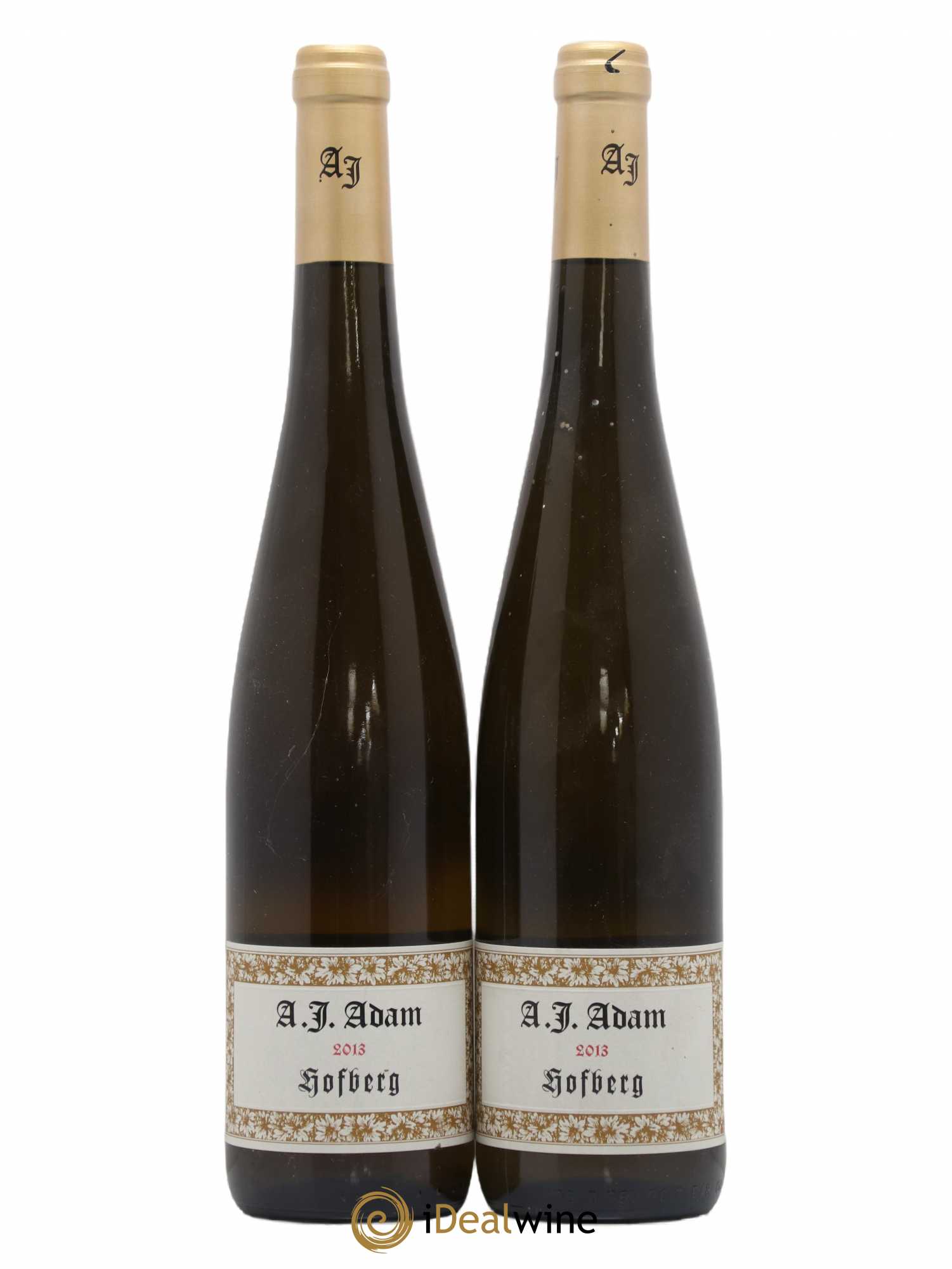 Allemagne Mosel-Saar Riesling Dhroner Hofberg Trocken Ap 03 14 Weingut A.J. Adam 2013 - Posten von 2 Flaschen - 0