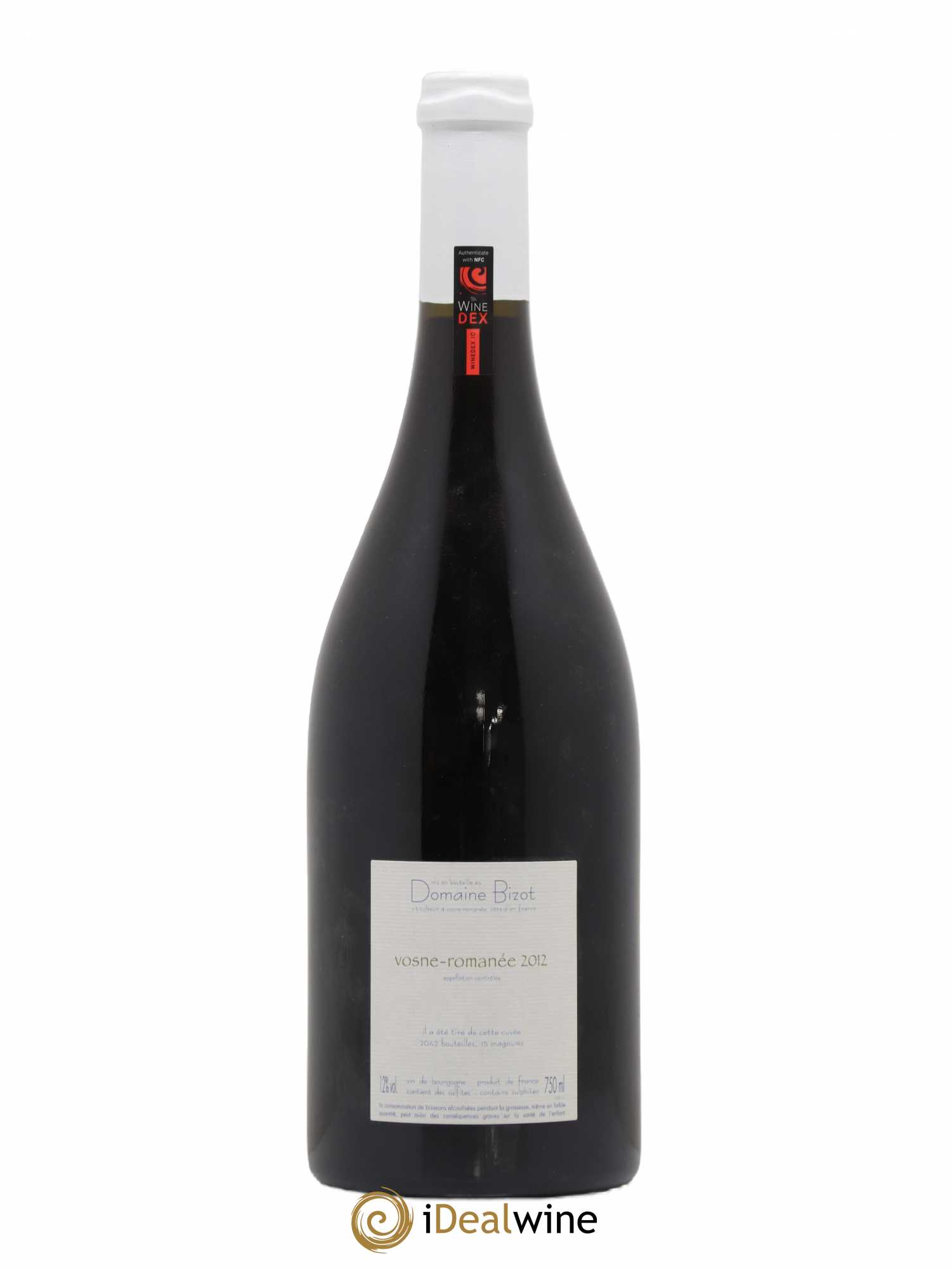 Vosne-Romanée Bizot (Domaine) 2012 - Lot de 1 bouteille - 1