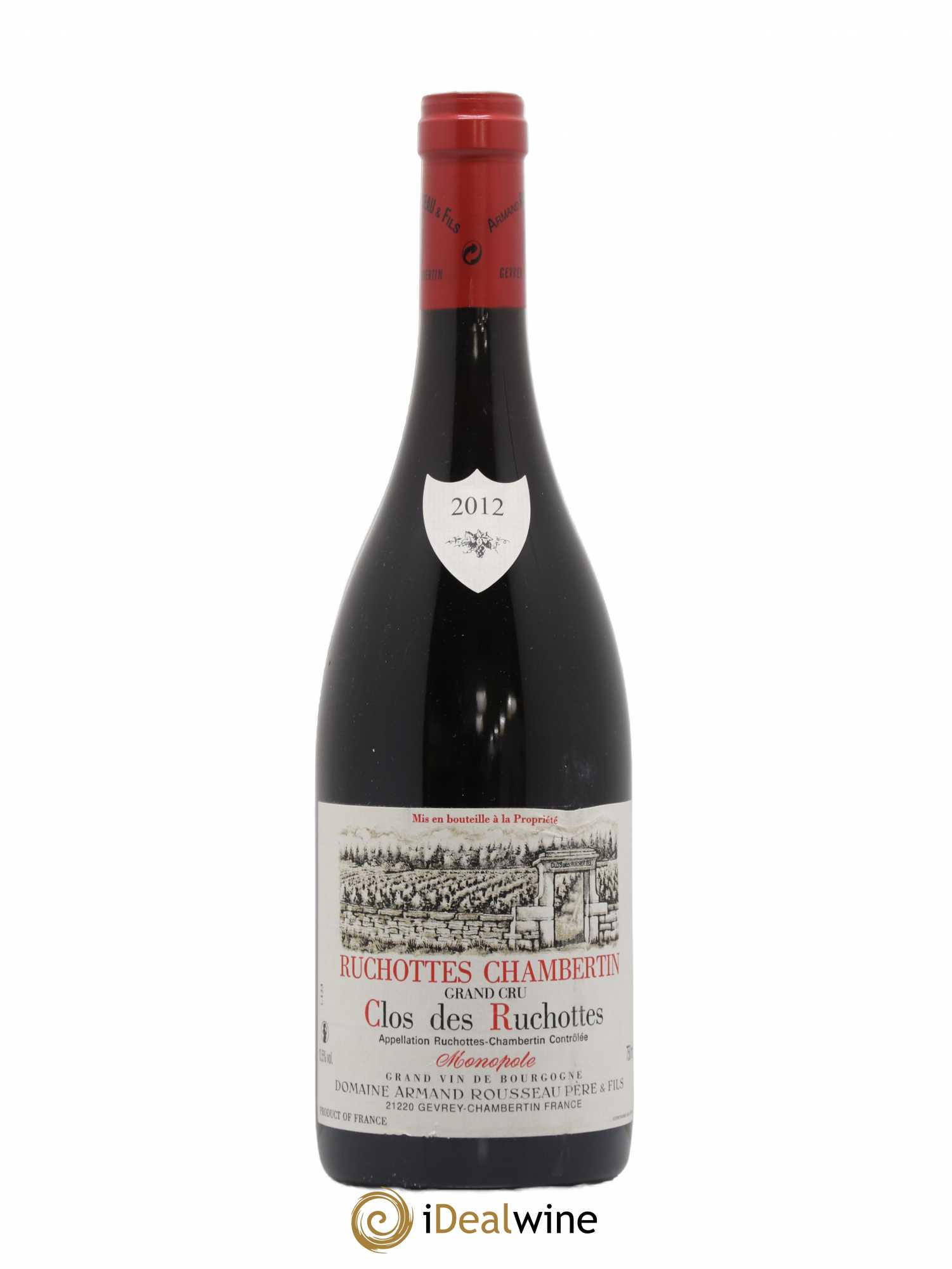 Ruchottes-Chambertin Grand Cru Clos des Ruchottes Armand Rousseau (Domaine) 2012 - Posten von 1 Flasche - 0