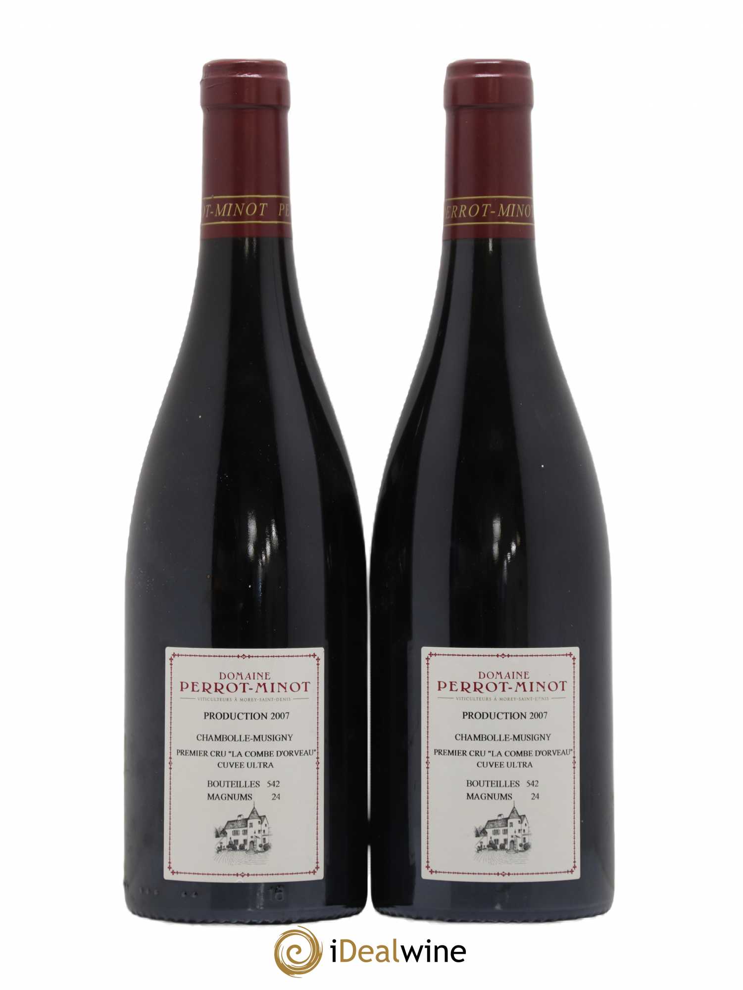Chambolle-Musigny 1er Cru Combe d'Orveau Vielles Vignes Cuvée Ultra Perrot-Minot 2007 - Lot de 2 bouteilles - 1
