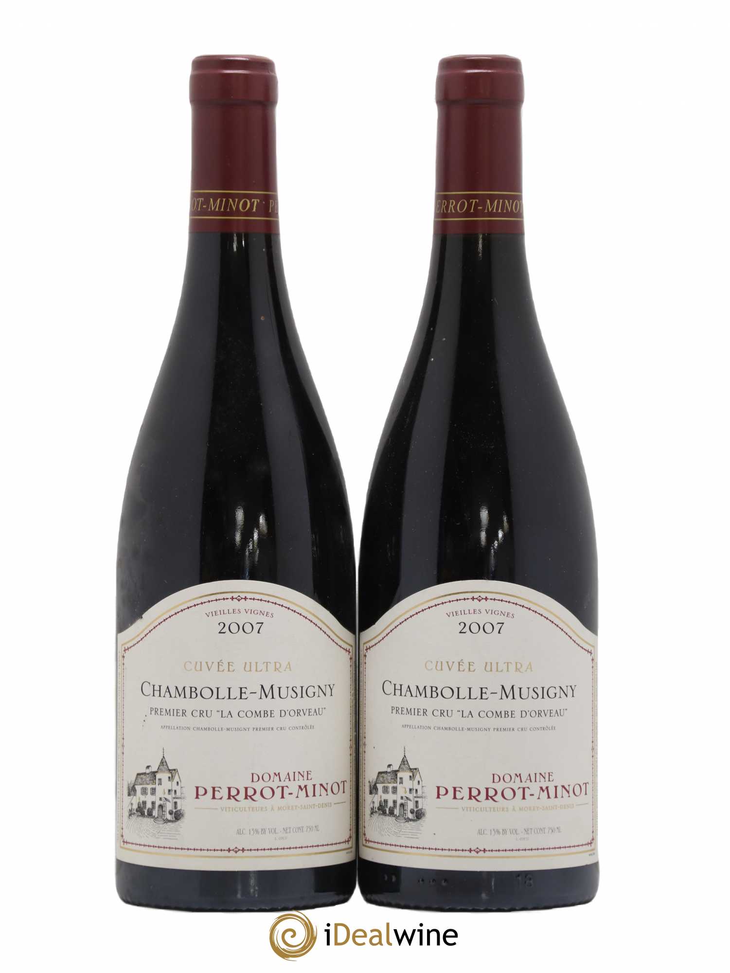 Chambolle-Musigny 1er Cru Combe d'Orveau Vielles Vignes Cuvée Ultra Perrot-Minot 2007 - Lot de 2 bouteilles - 0