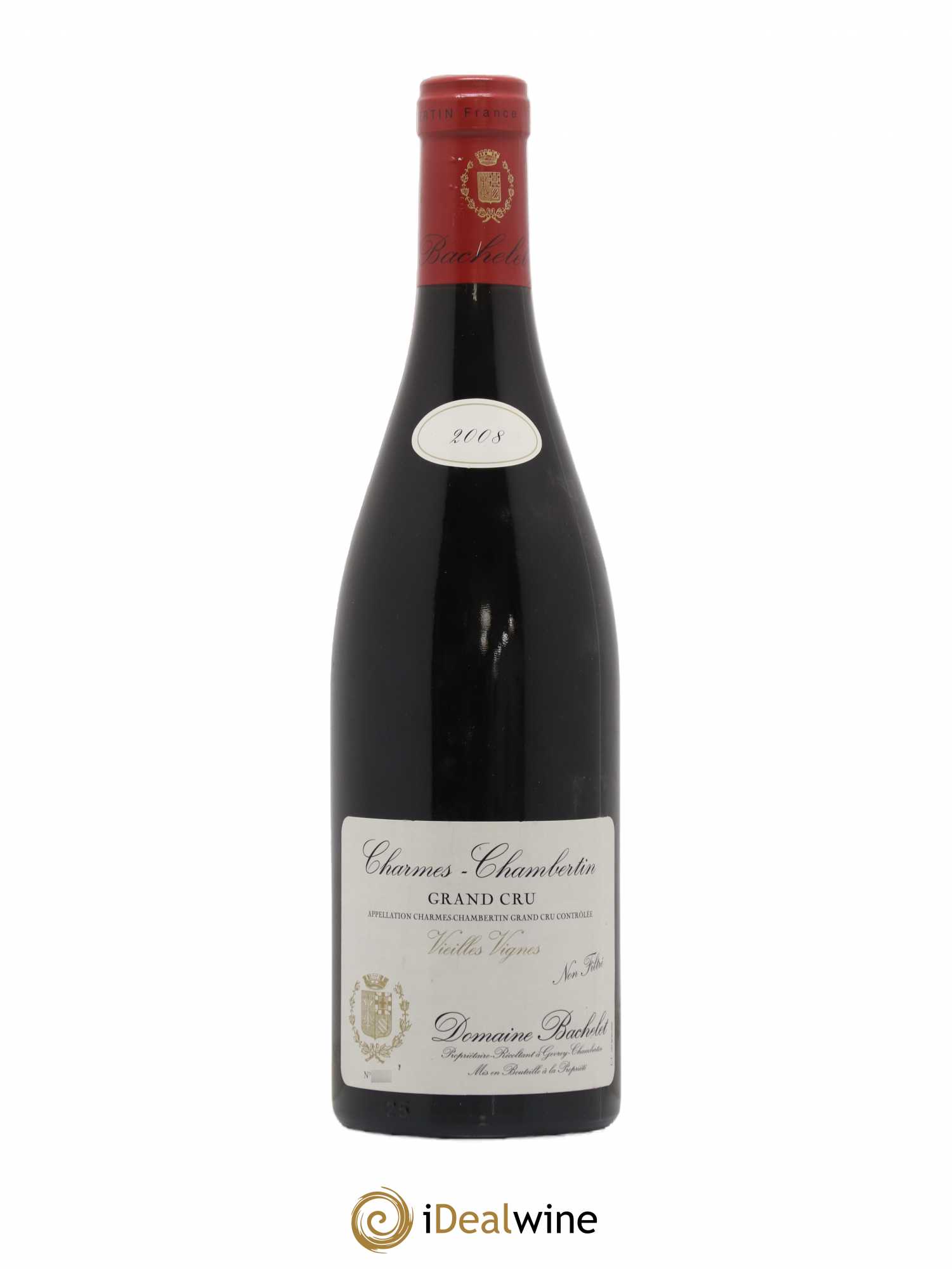 Charmes-Chambertin Grand Cru Vieilles Vignes Denis Bachelet (Domaine) 2008 - Lot de 1 bouteille - 0